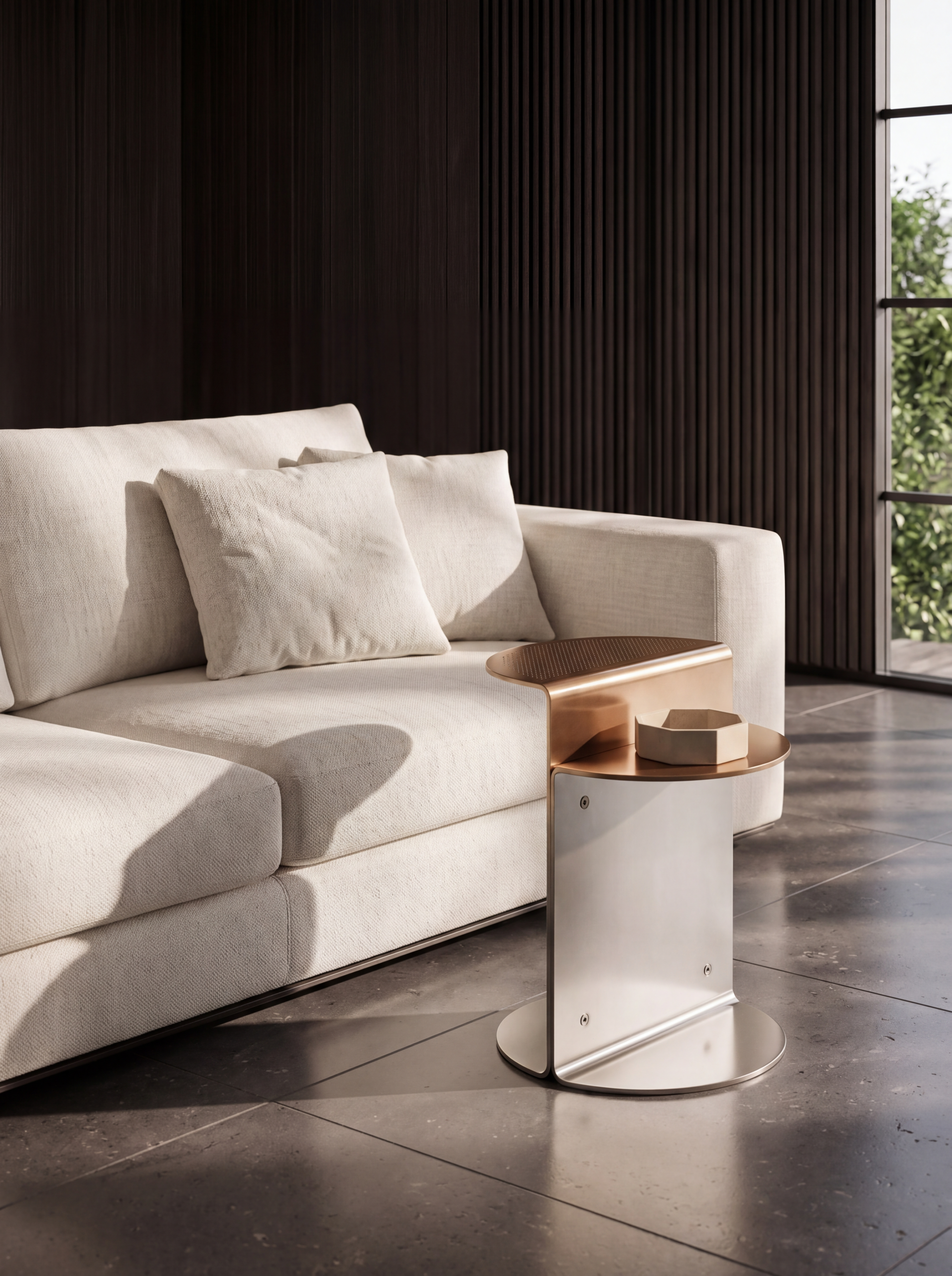 Nobu coffee table in a modern living room setting