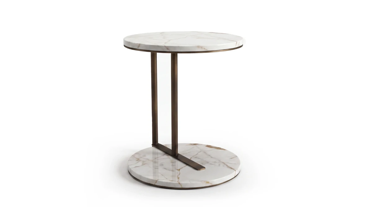 Orion side table on white background