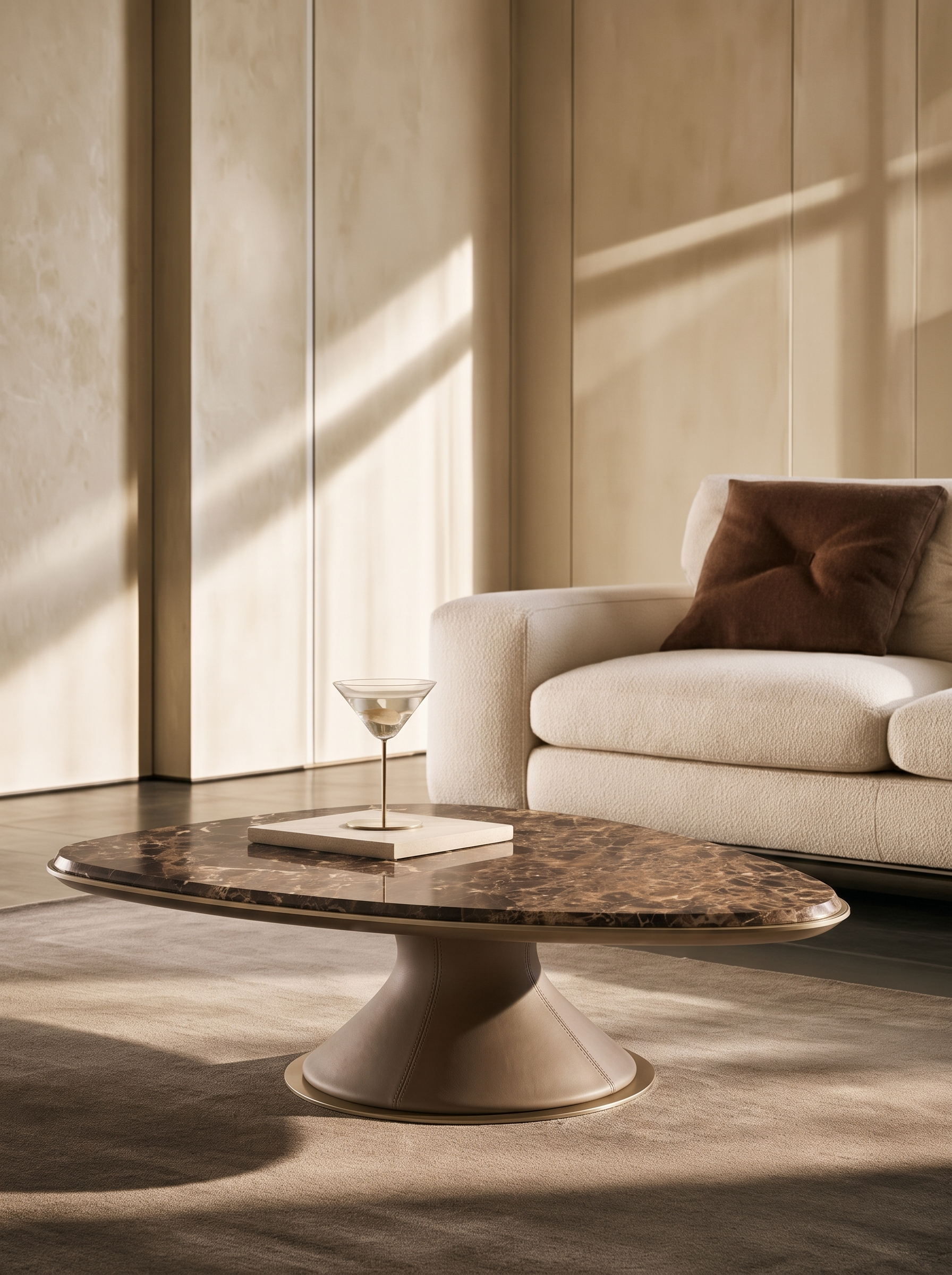 Pluto coffee table styled in a contemporary interior