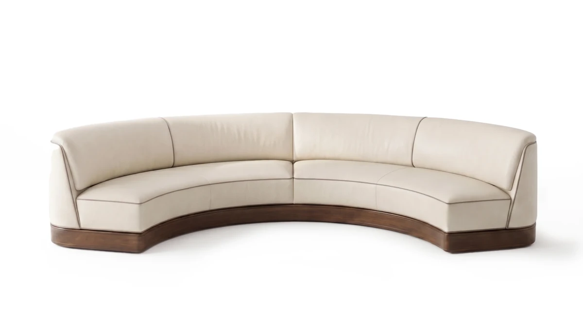 Sarah sofa with solid wood base, Able Be Modern