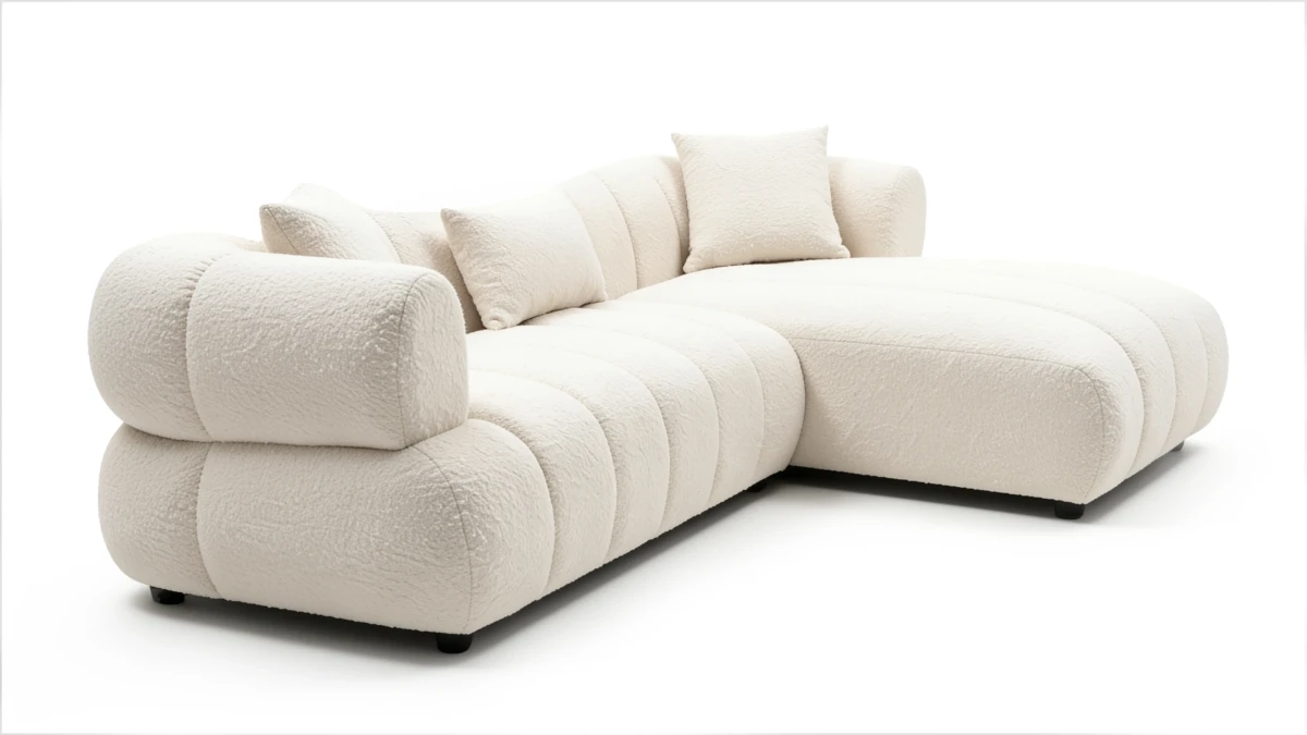 Soffio sectional sofa on white background