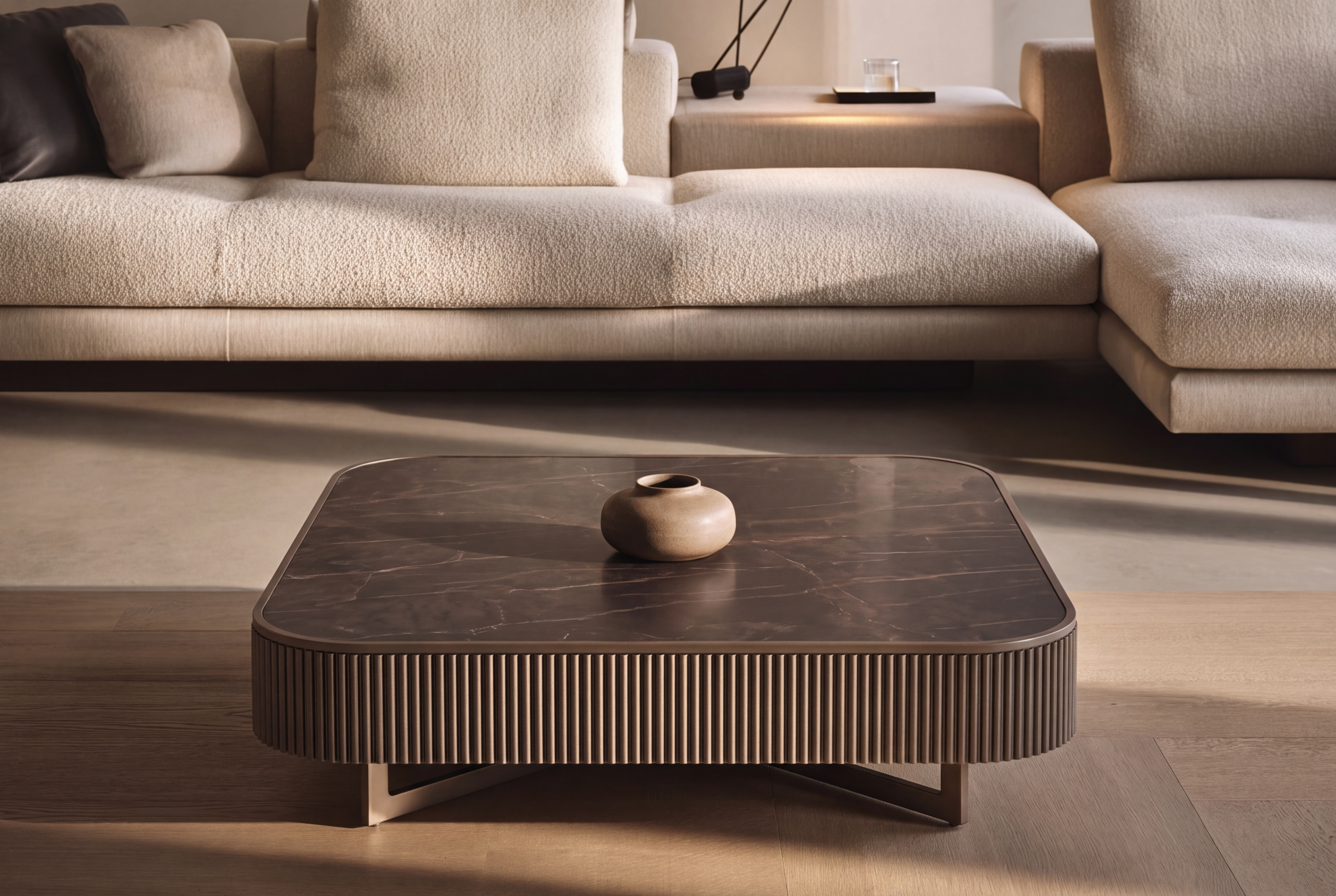 Sofia coffee table in a designer lounge setting