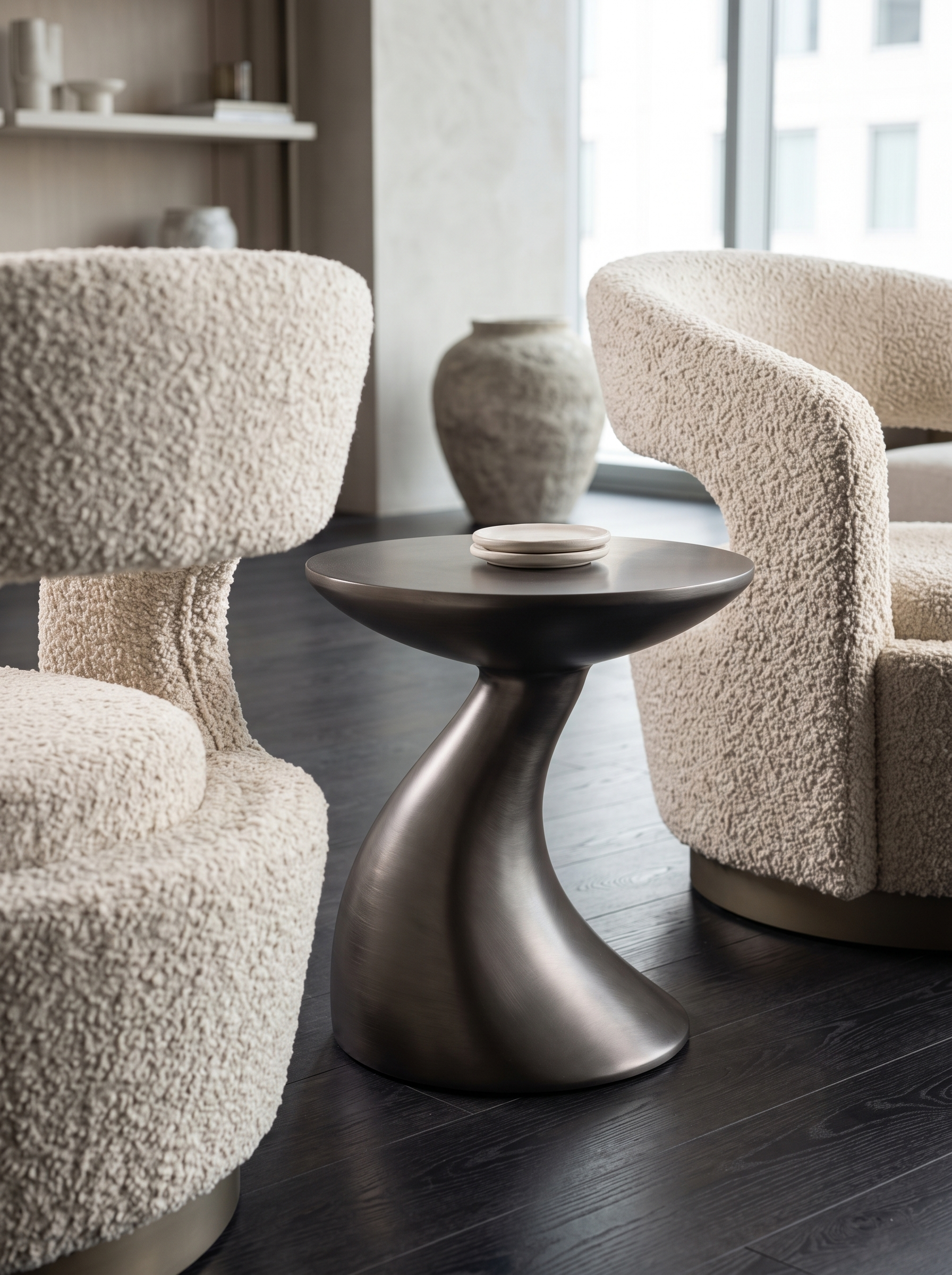 Sol coffee table in a modern living room setting
