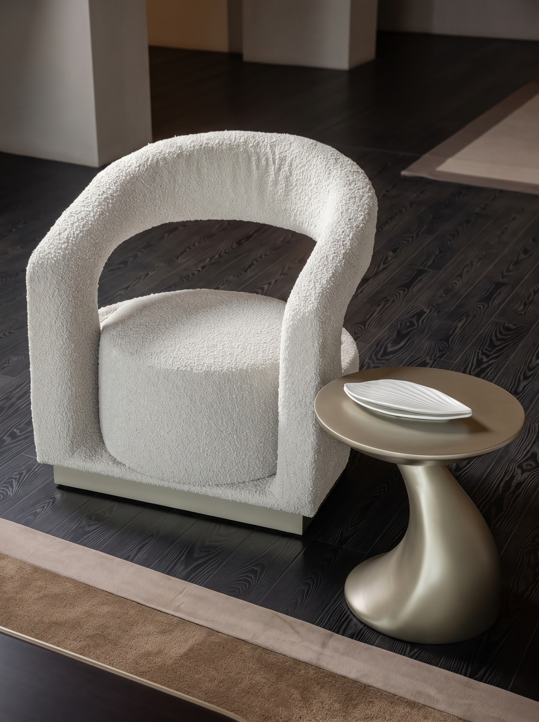 Sol coffee table styled in a contemporary interior