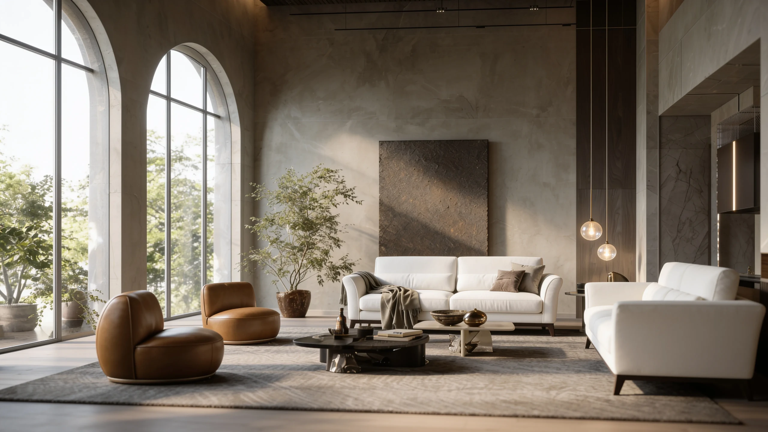 Sophie RR sectional sofa styled in a contemporary interior