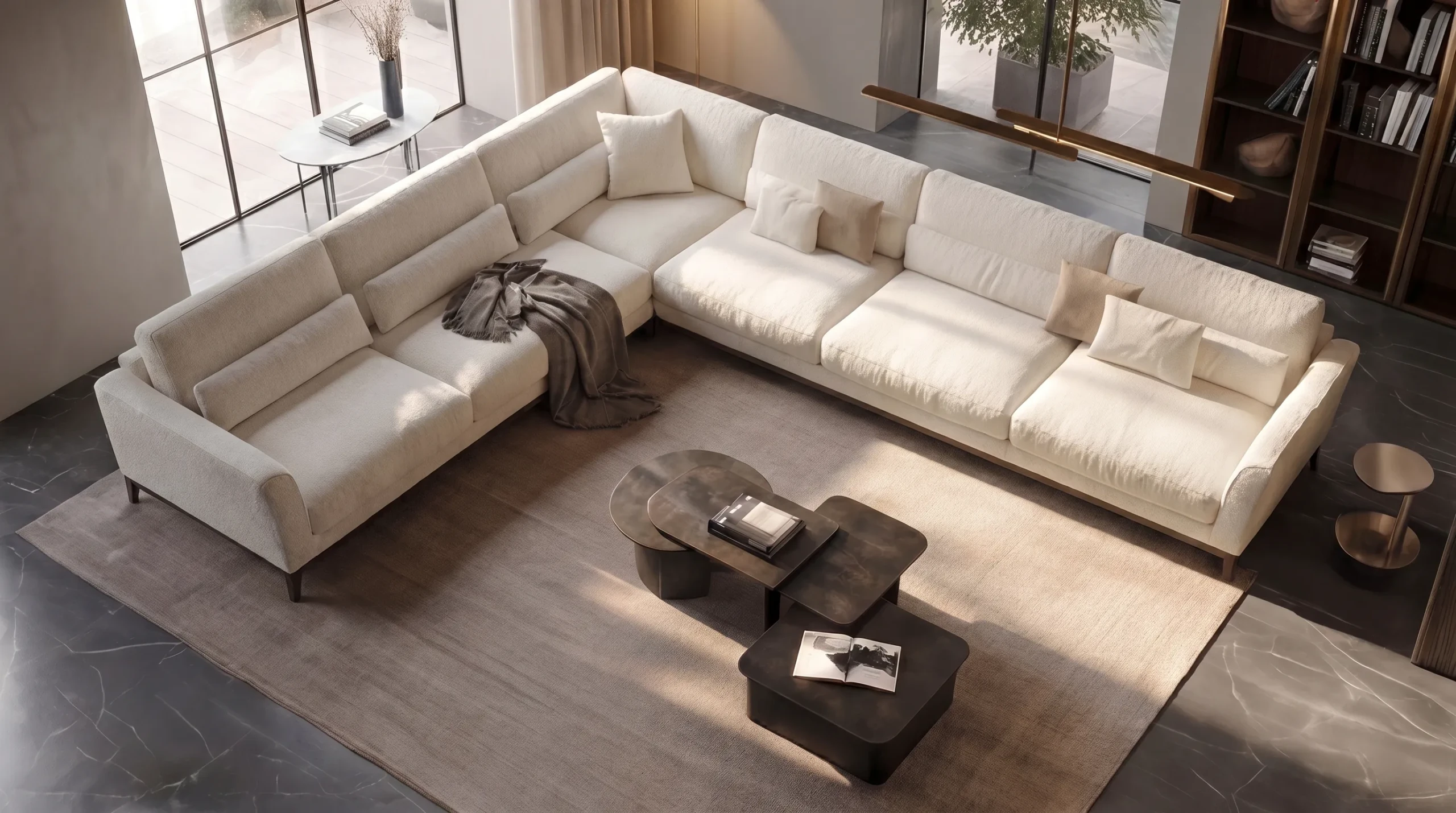 Sophie RR sectional sofa in a modern living room setting