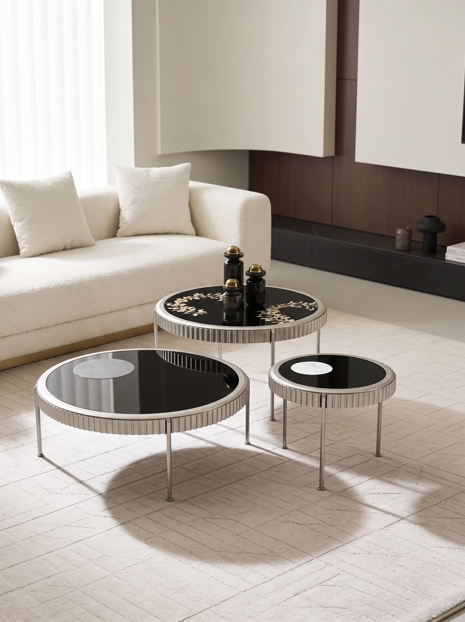 Sparks RR coffee table in a designer lounge setting