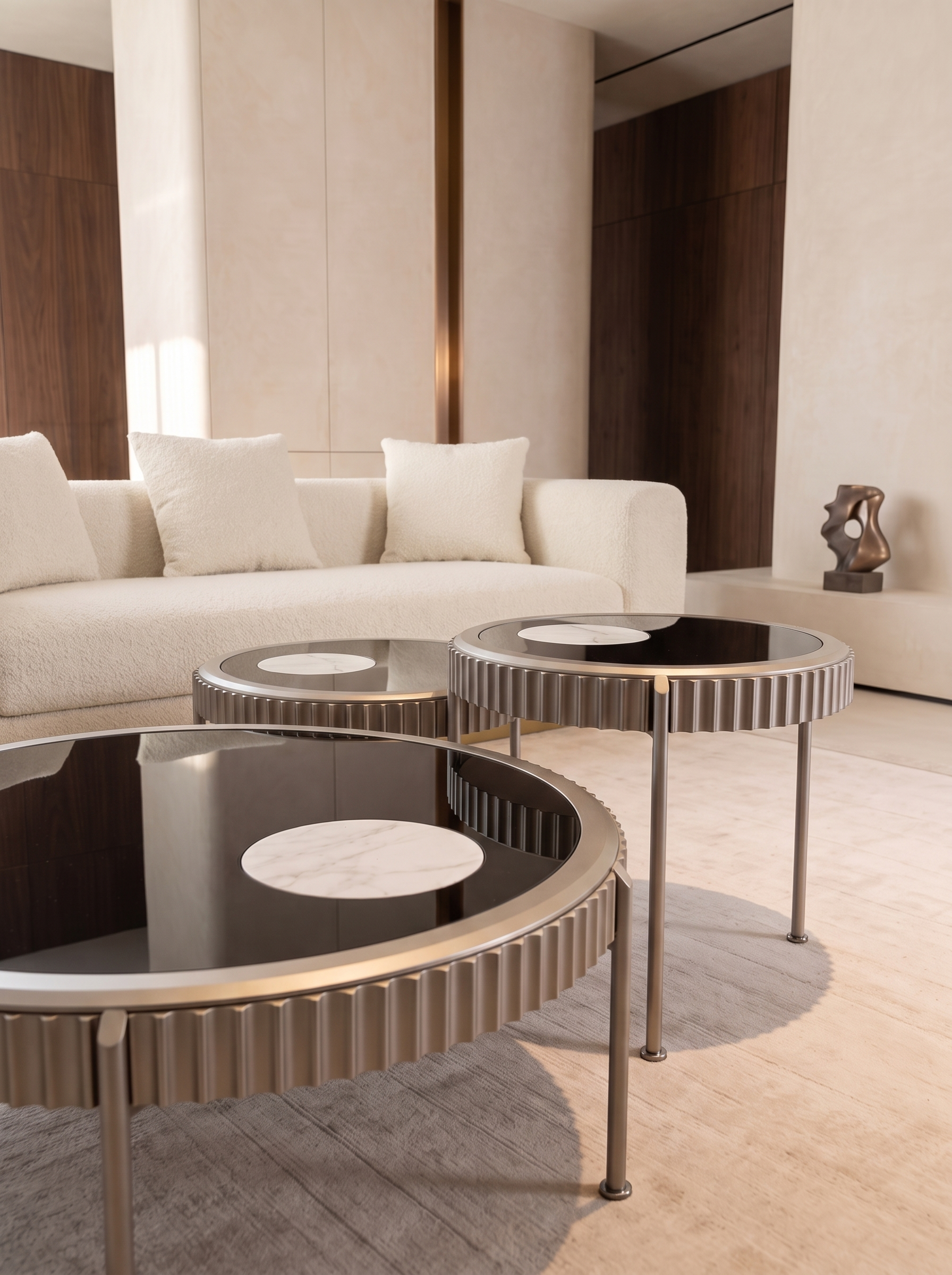 Sparks RR coffee table styled in a minimalist living space