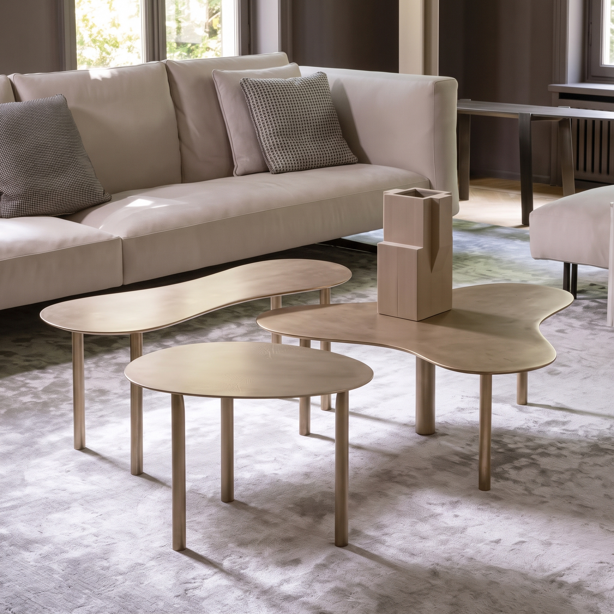 Splash coffee table styled in a contemporary interior
