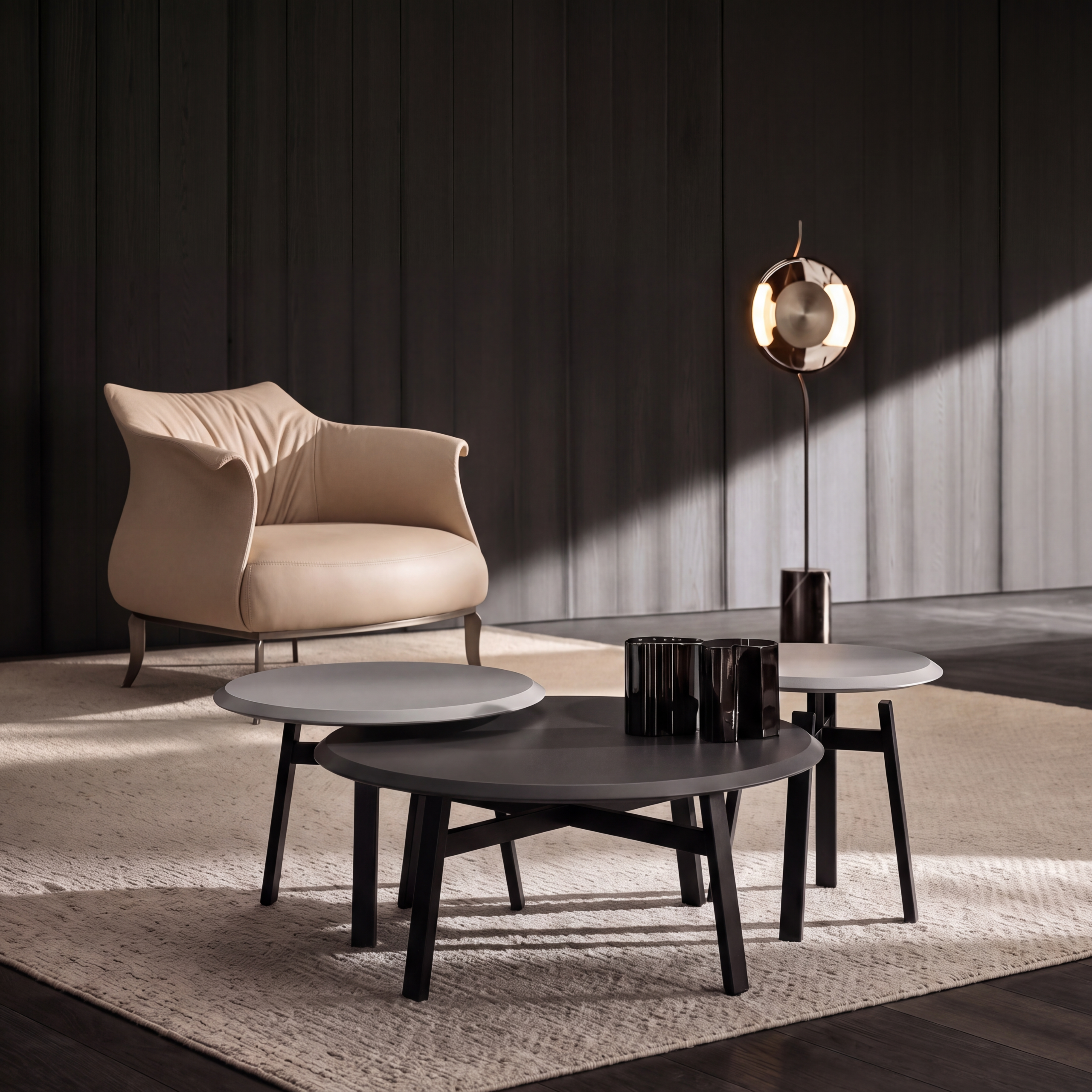 Tabaka Selected coffee table in a designer lounge setting