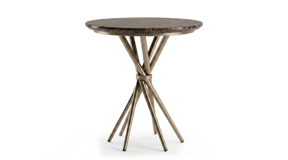 Tris side table on white background