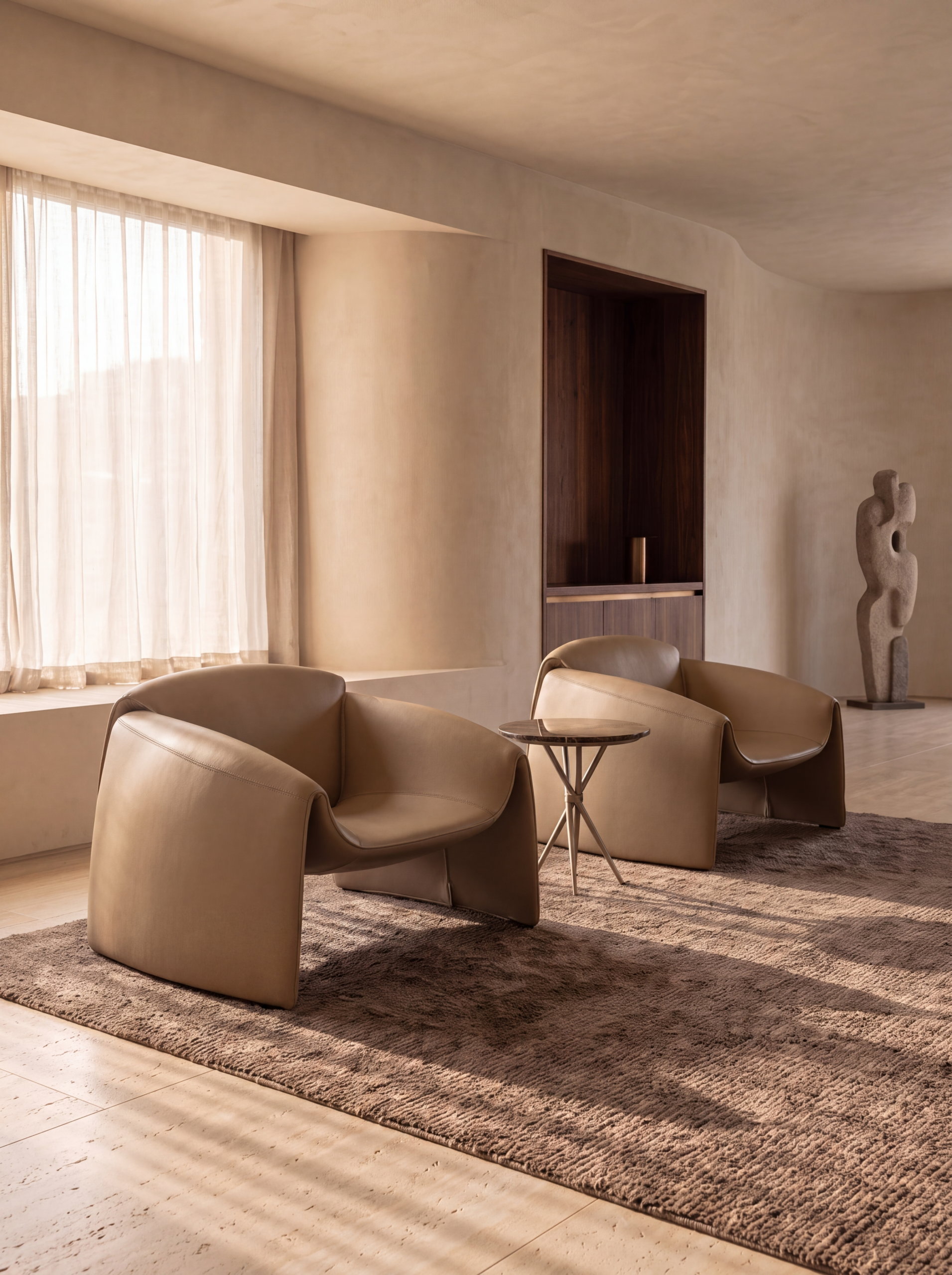 Triss coffee table in a designer lounge setting