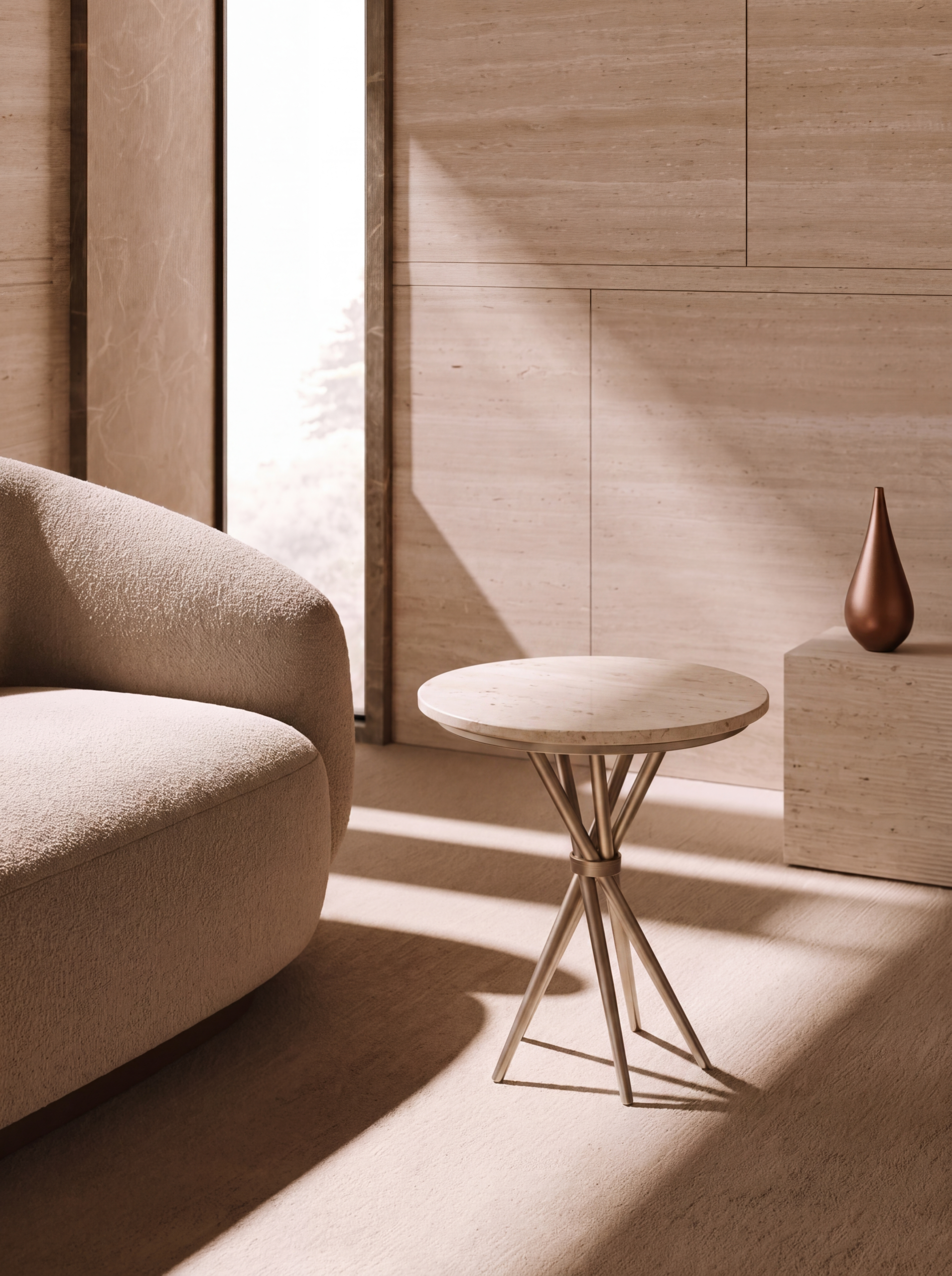Triss coffee table in a modern living room setting