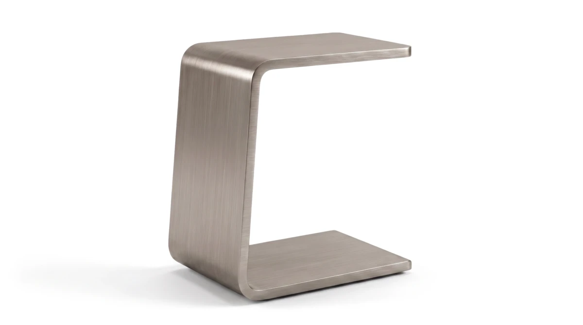 Tuck side table on white background