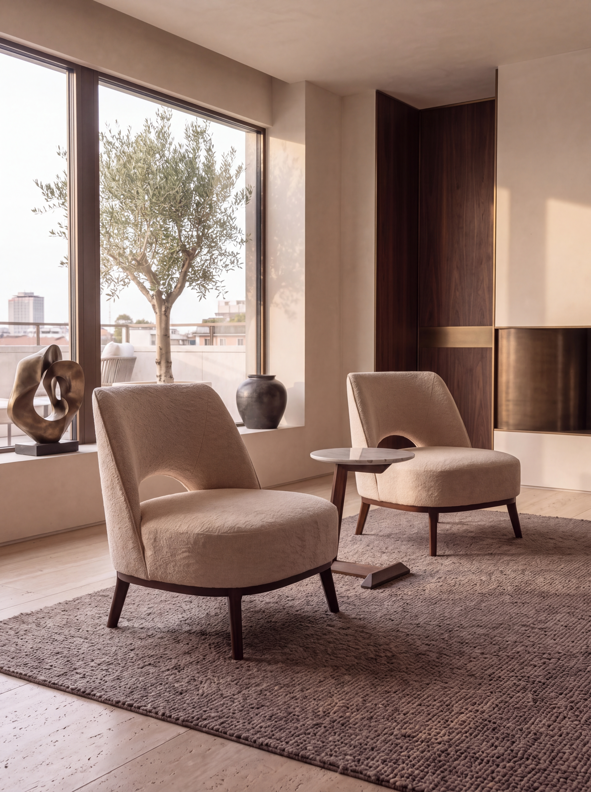 Valentine coffee table styled in a contemporary interior