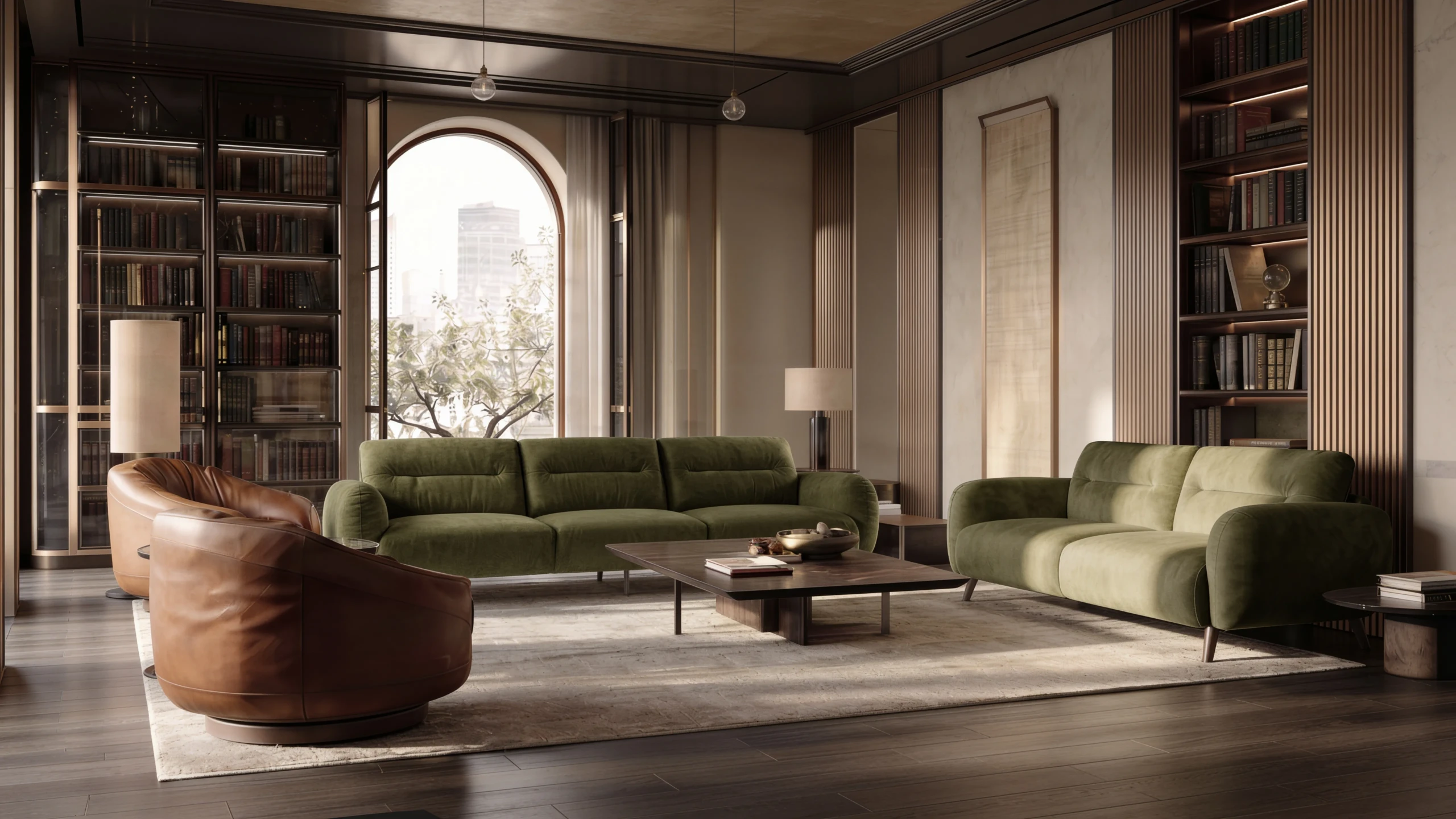 Vamos Sectional in a modern living room setting