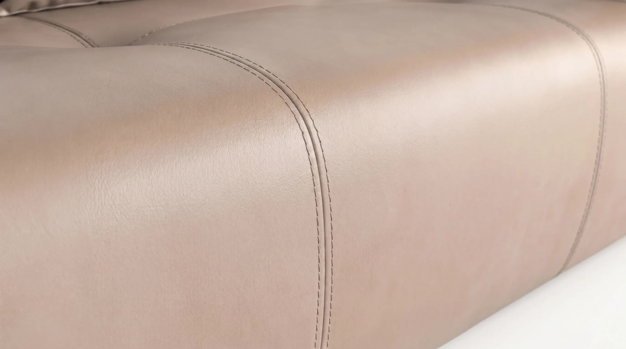 Verona Modern Leather Sofa styled in a contemporary interior