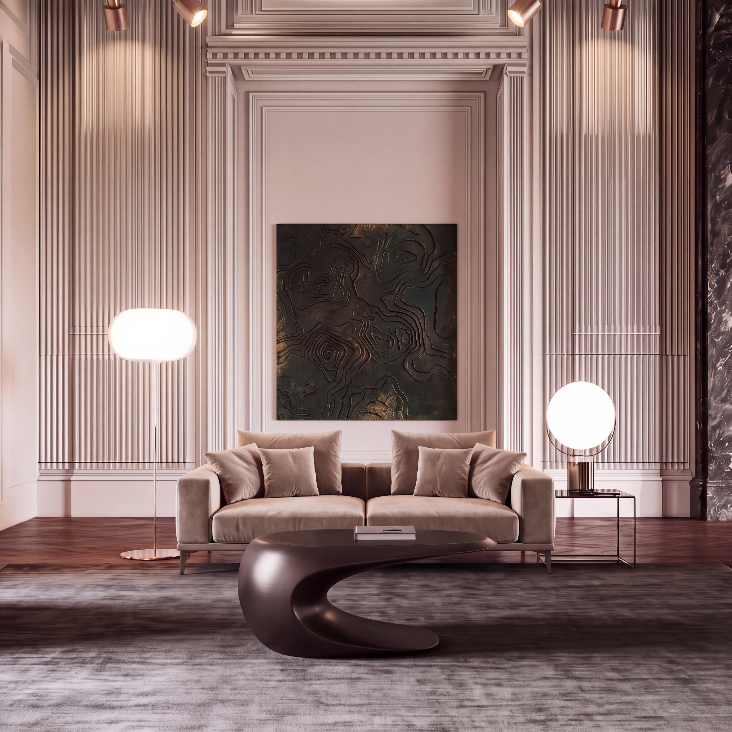 Vetone Selected Website coffee table in a stylish home interior