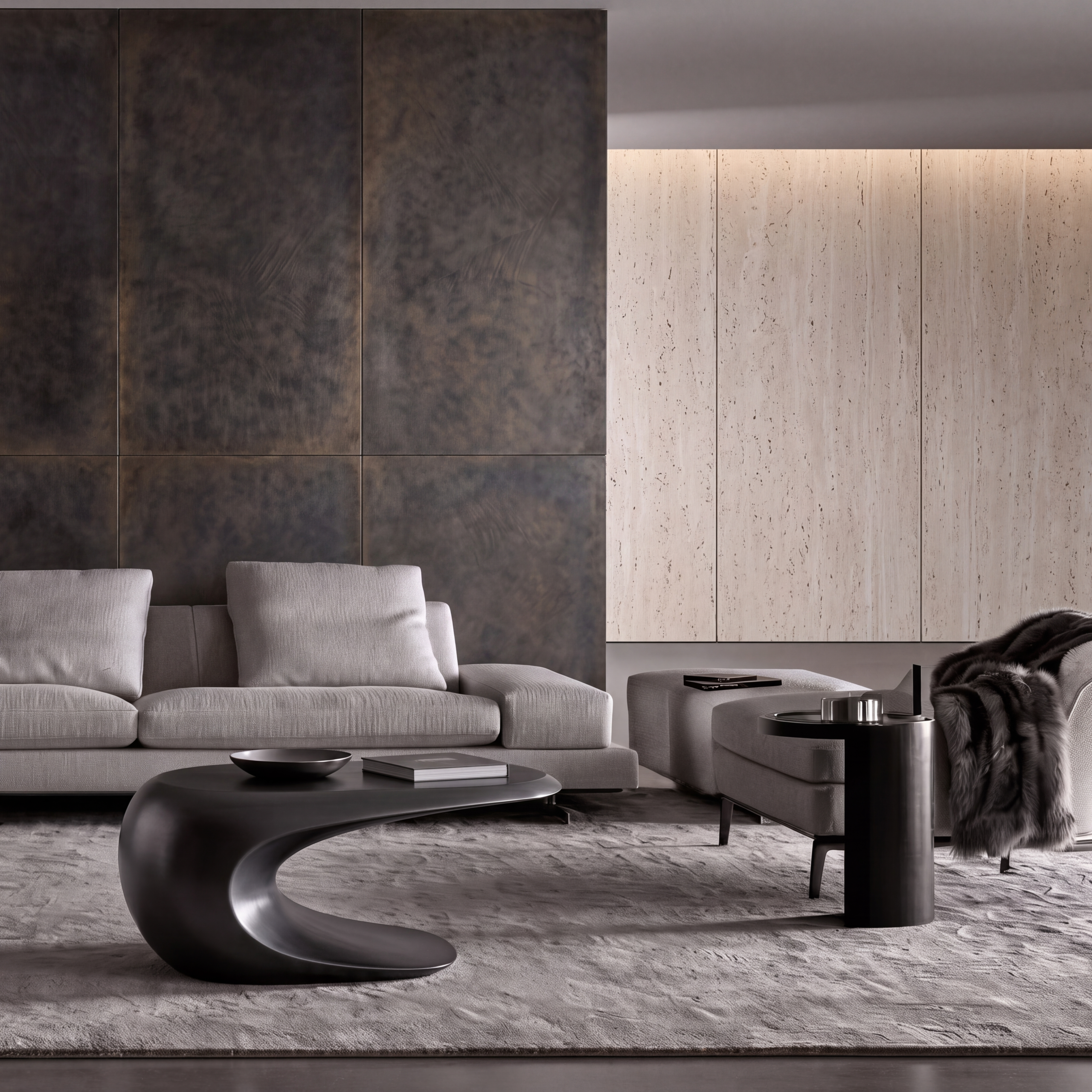 Vetone Selected Website coffee table in a designer lounge setting