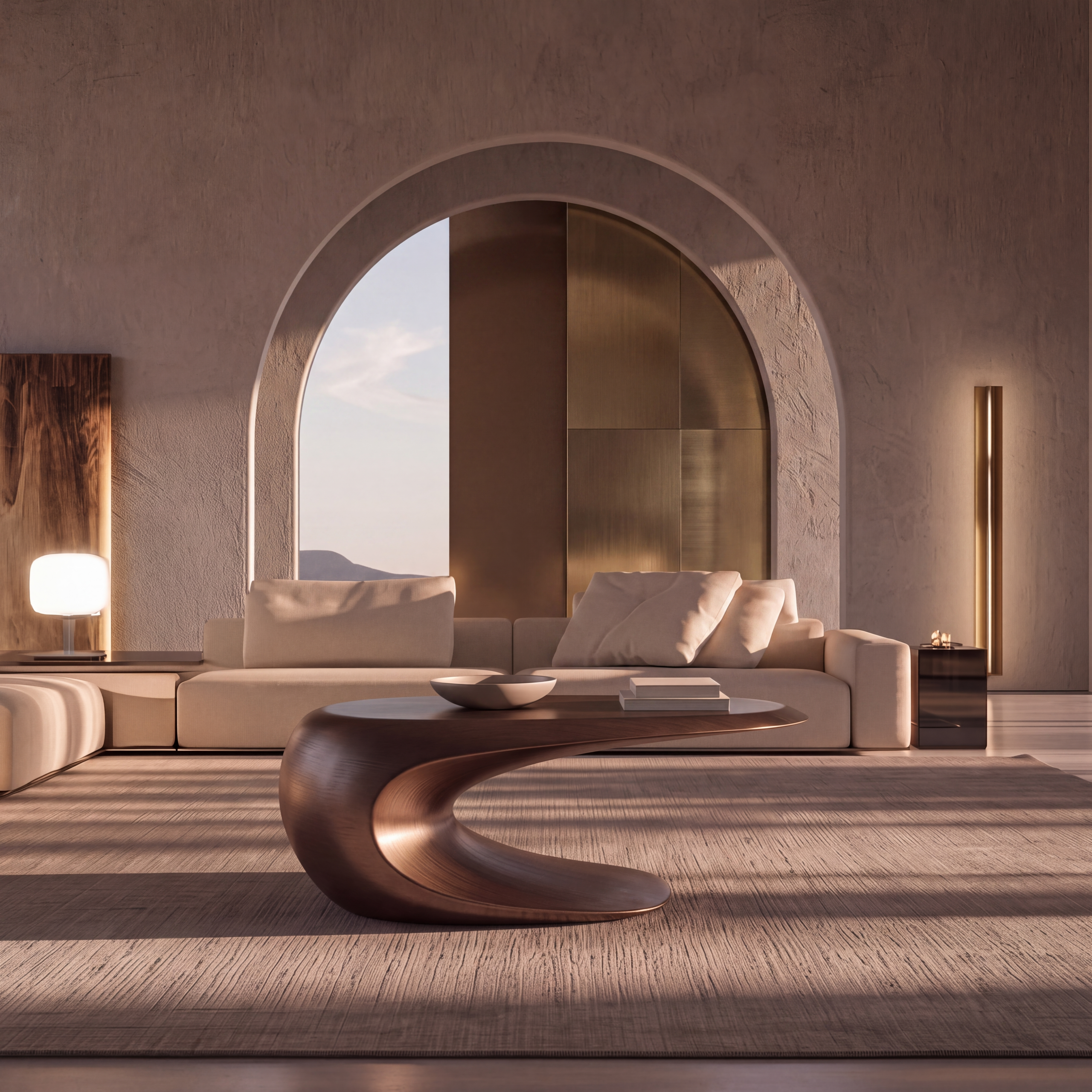 Vetone Selected Website coffee table styled in a contemporary interior