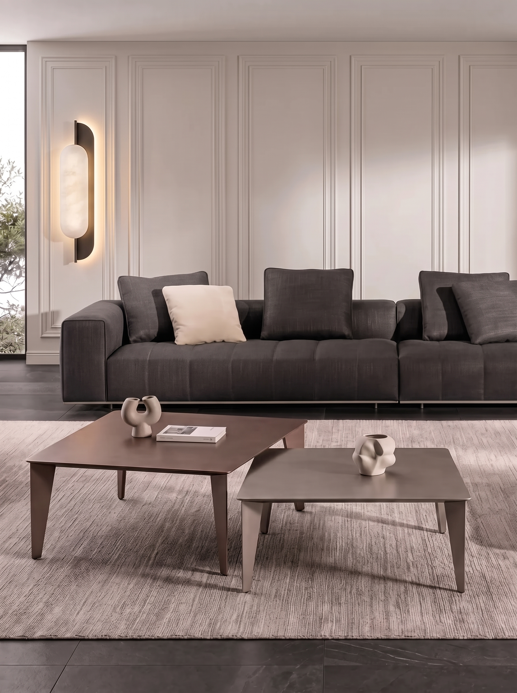 Victor coffee table styled in a minimalist living space