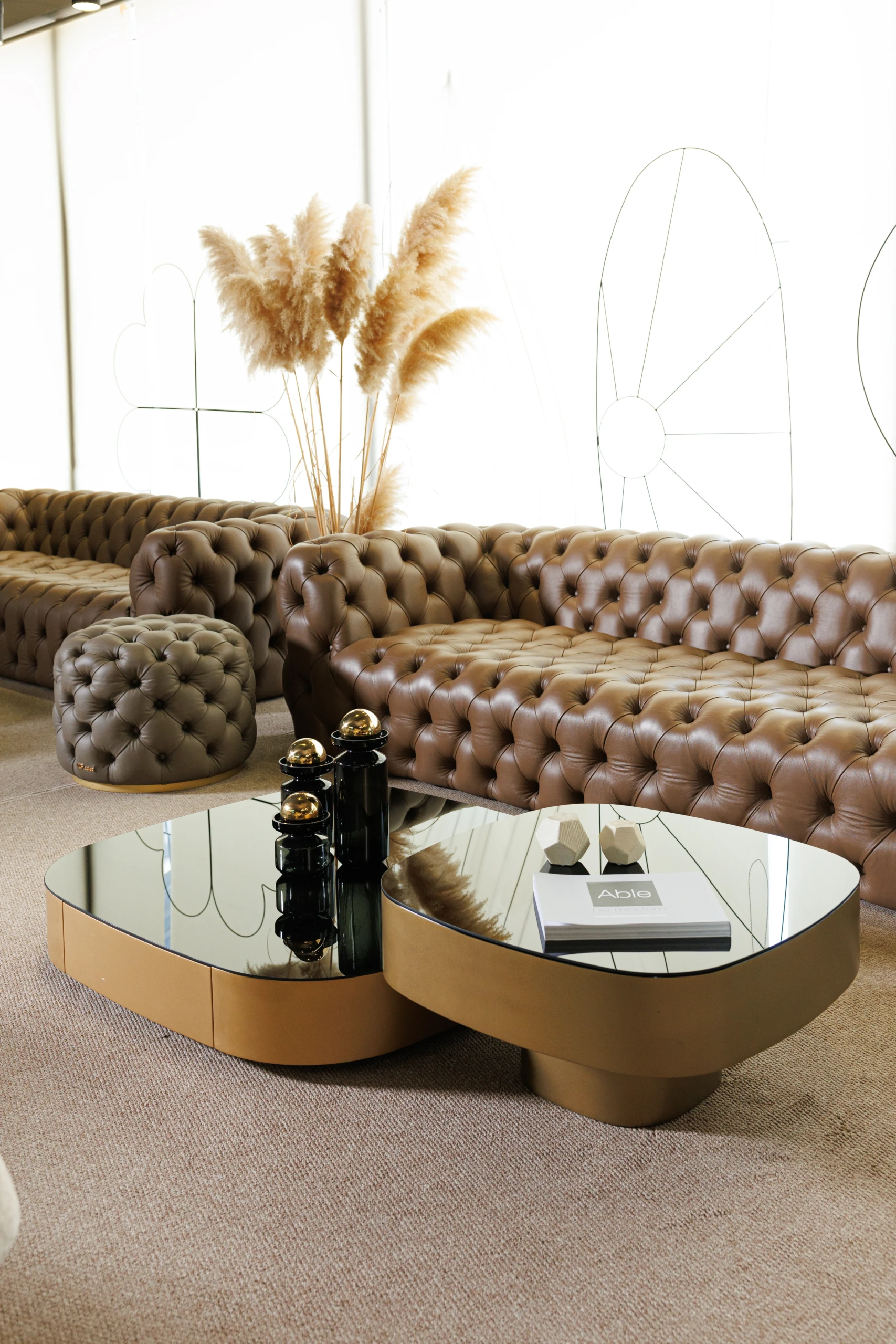 Victor coffee table styled in a contemporary interior