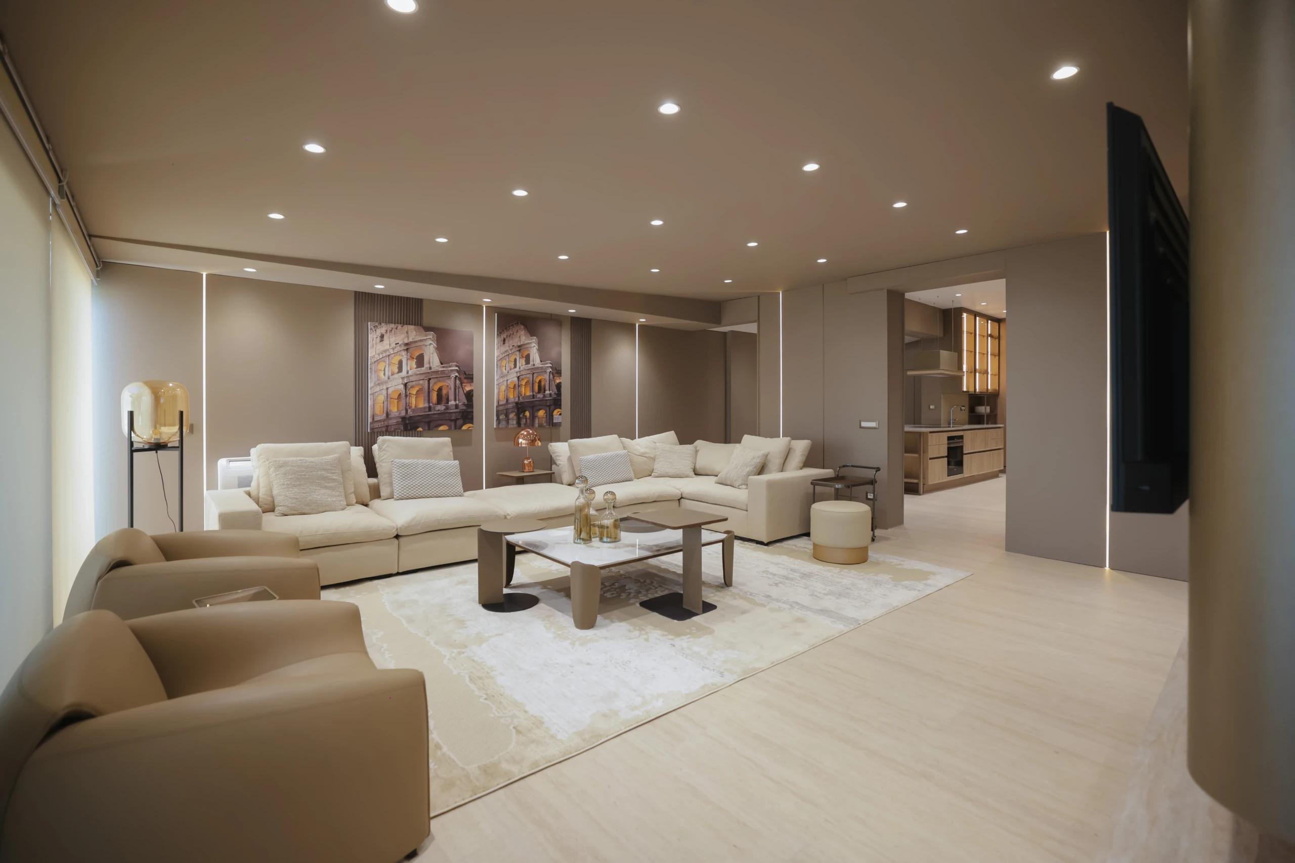 Vista Modular Sectional Sofa in a designer lounge setting