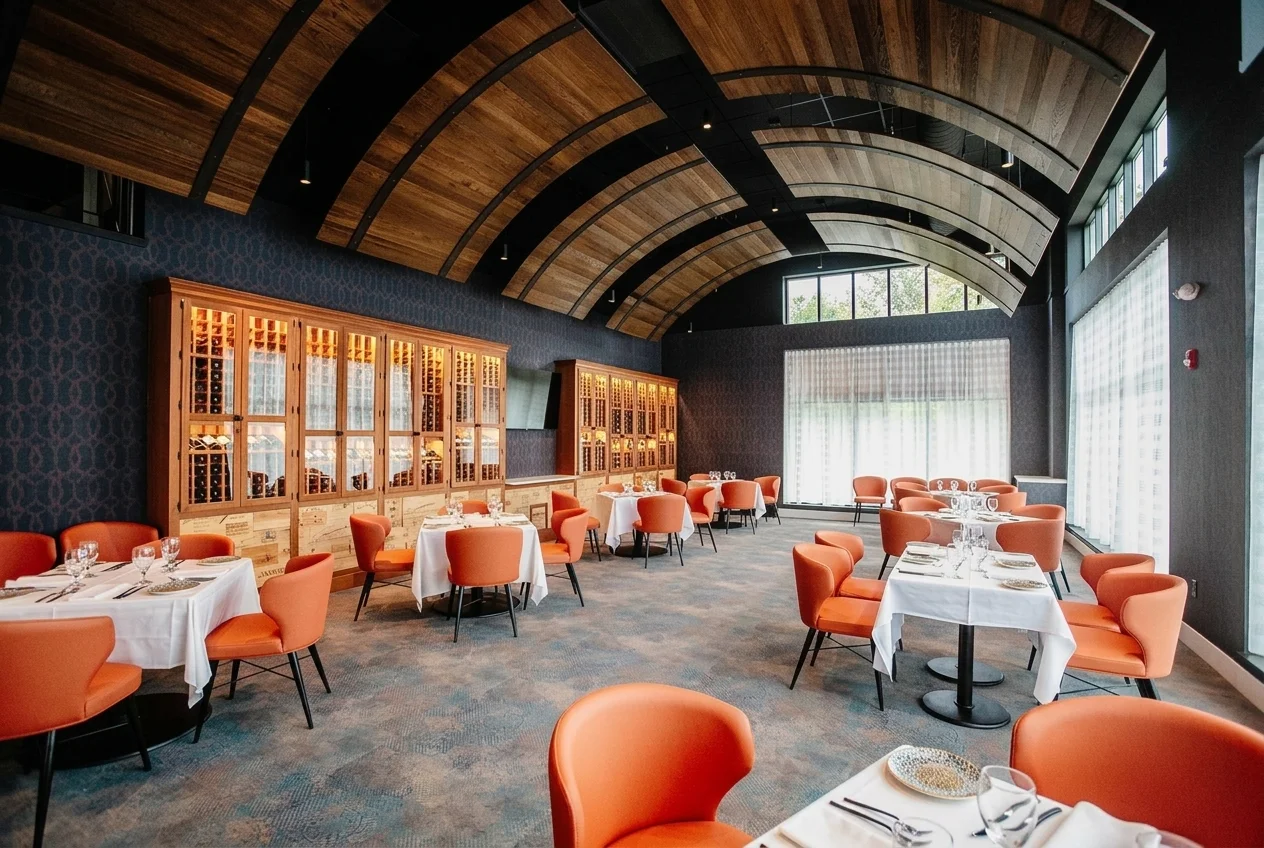 Alba on 53 Hanover, restaurant furnishing, Boston, ABLE Be Modern