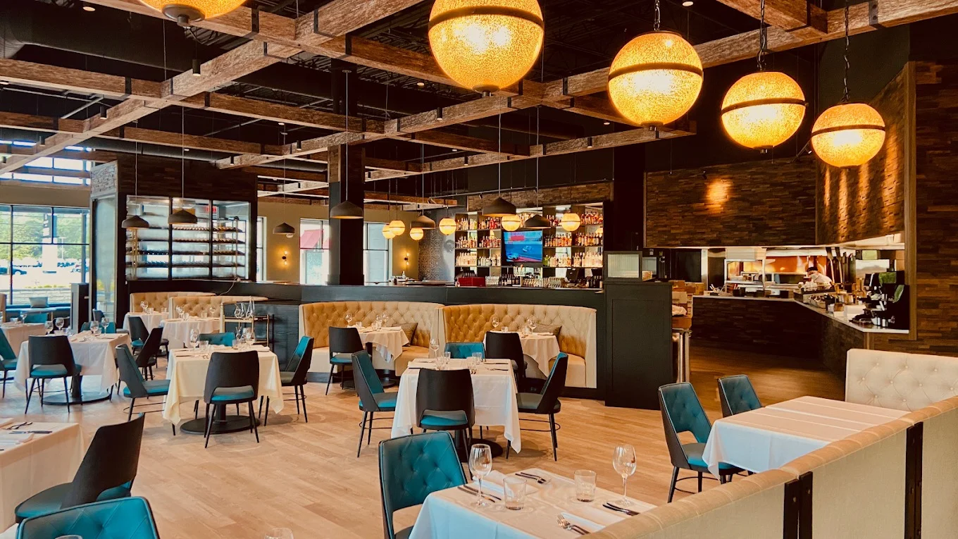 Alba on 53 Hanover, restaurant furnishing, Boston, ABLE Be Modern