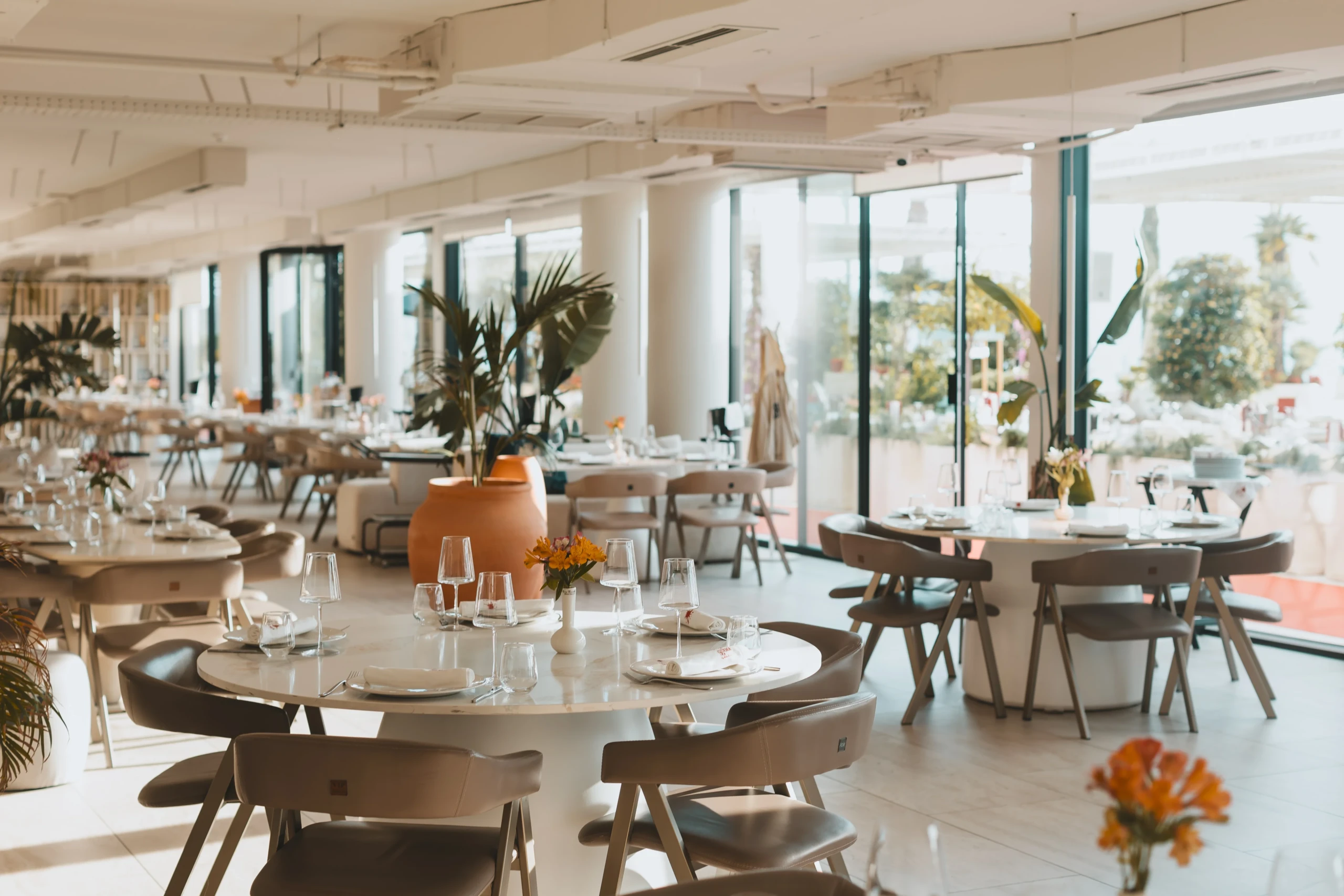 Gjurma Restaurant interior, furnished by ABLE Be Modern