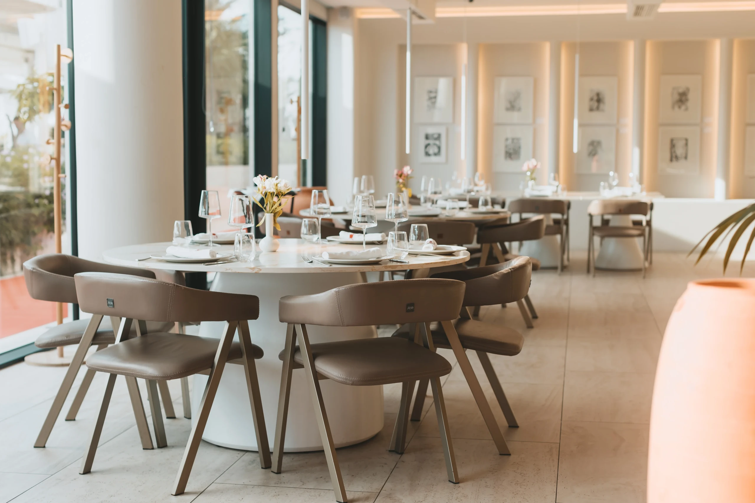 Gjurma Restaurant interior, furnished by ABLE Be Modern