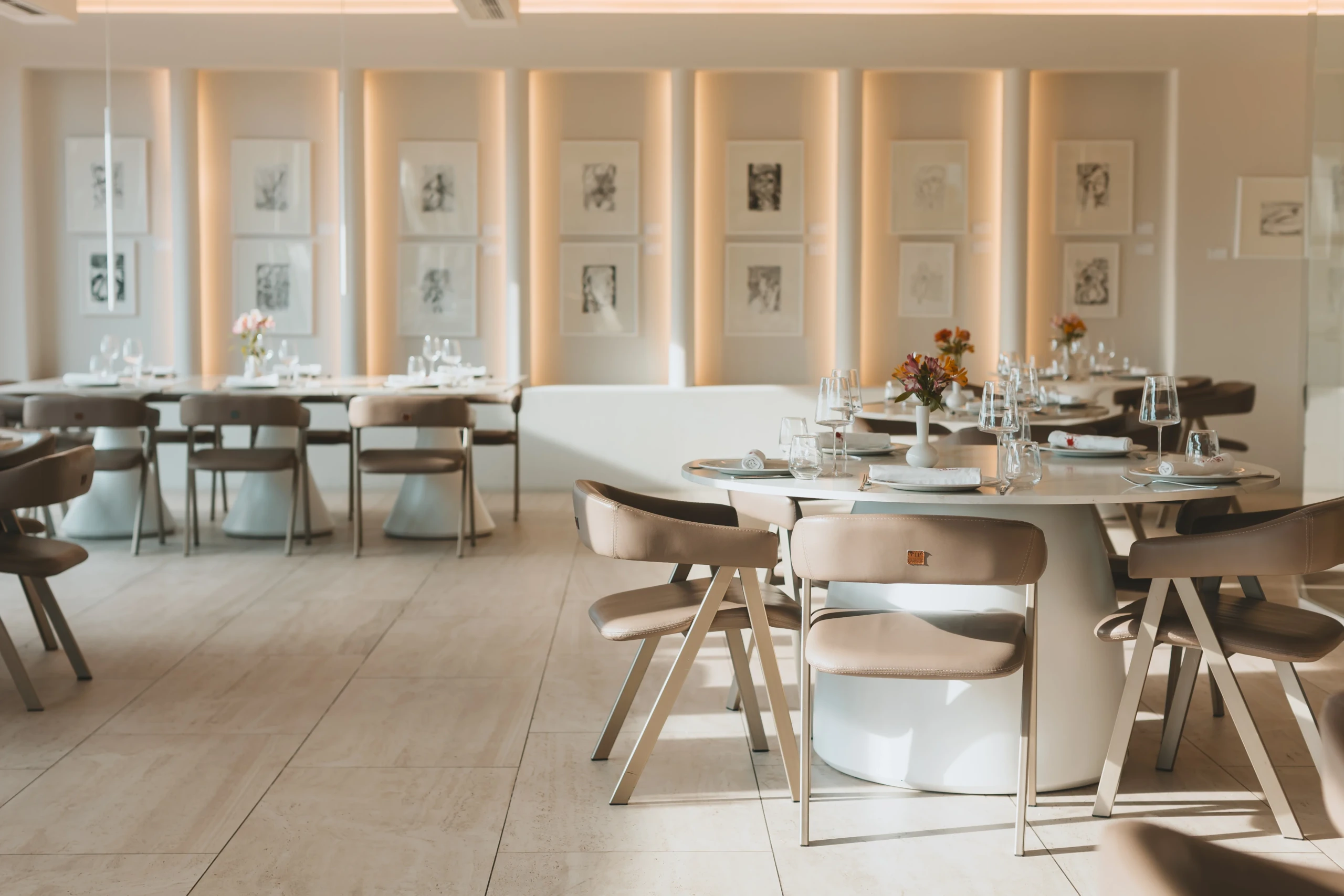Gjurma Restaurant interior, furnished by ABLE Be Modern