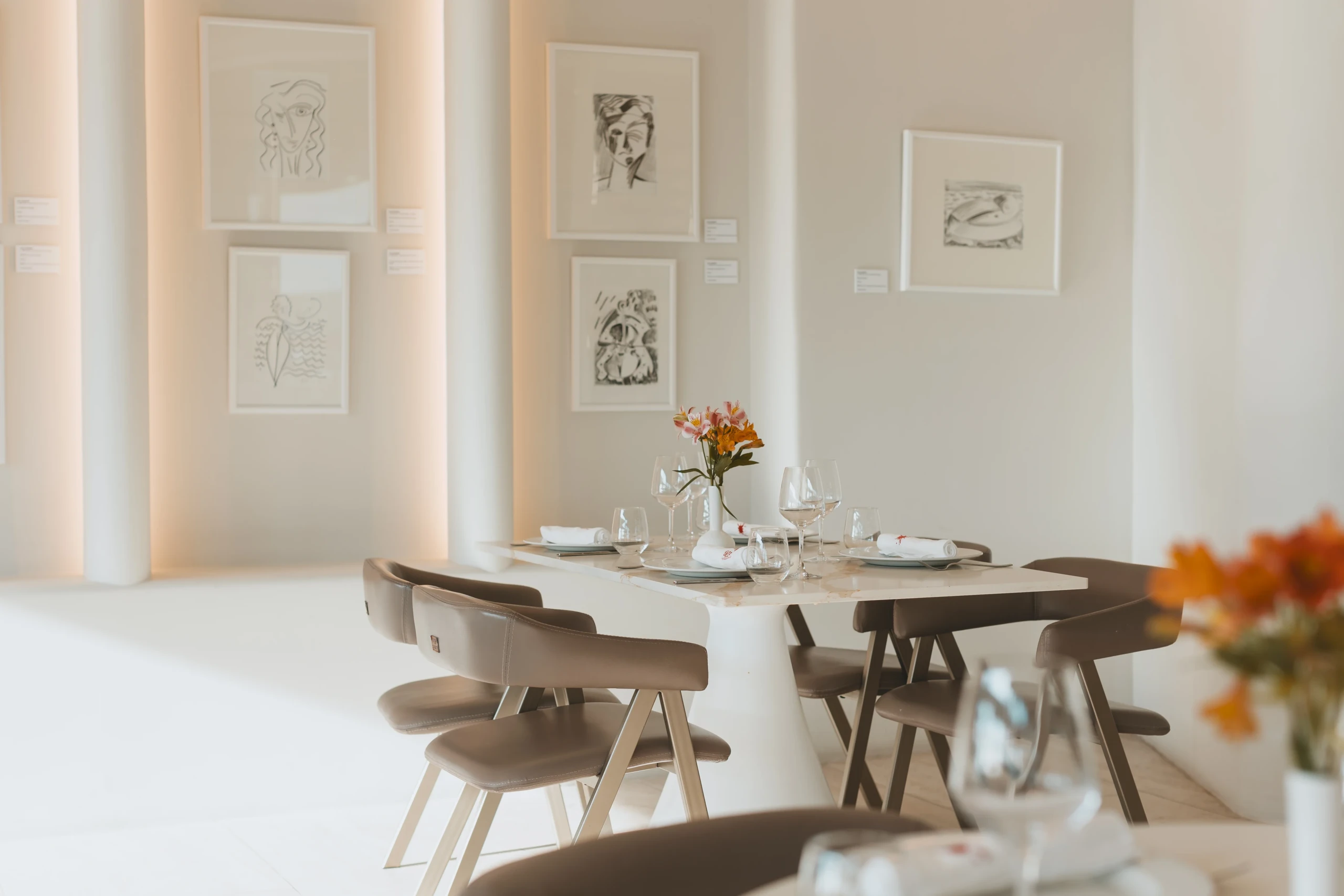 Gjurma Restaurant interior, furnished by ABLE Be Modern