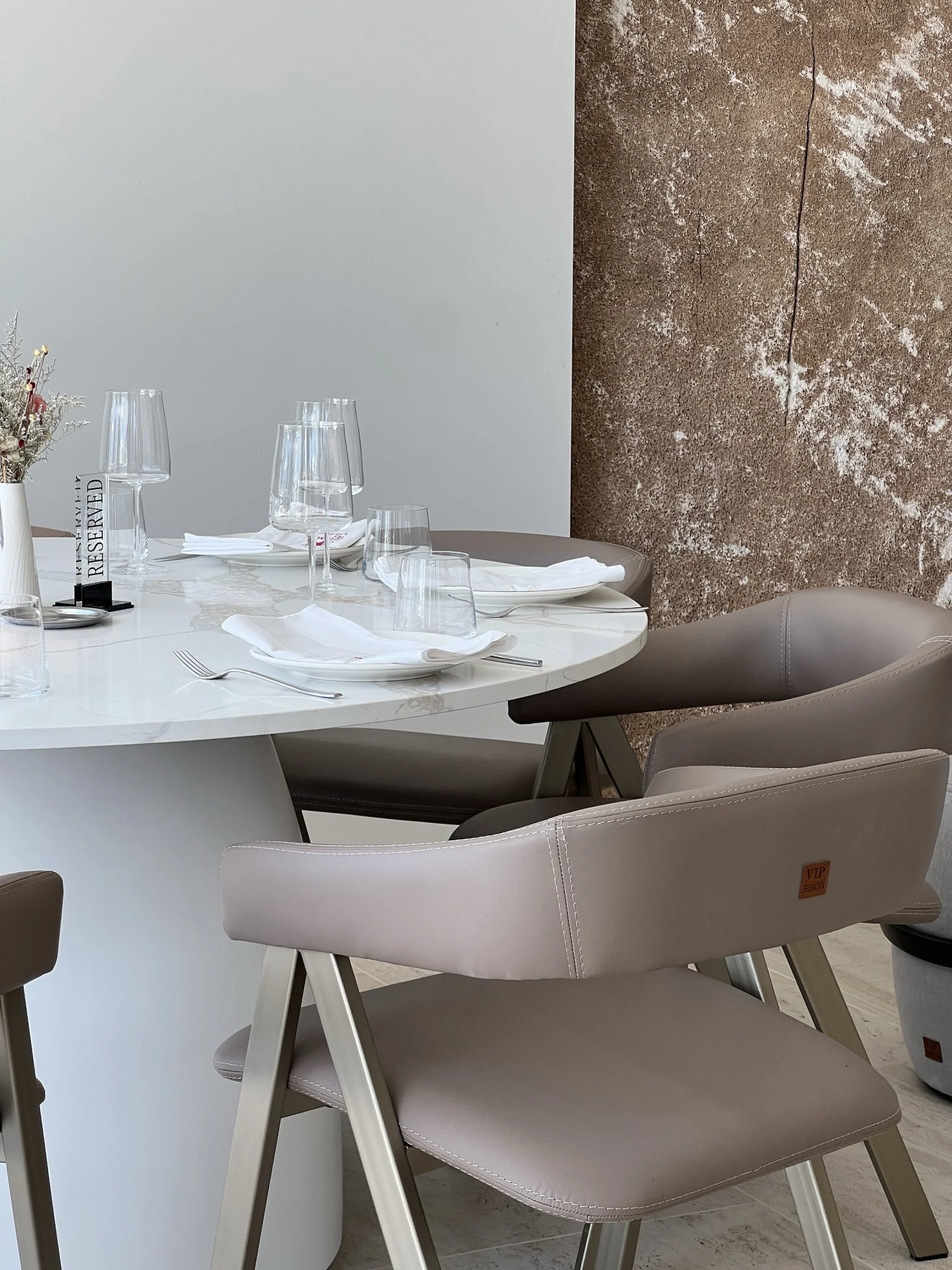 Gjurma Restaurant interior, furnished by ABLE Be Modern