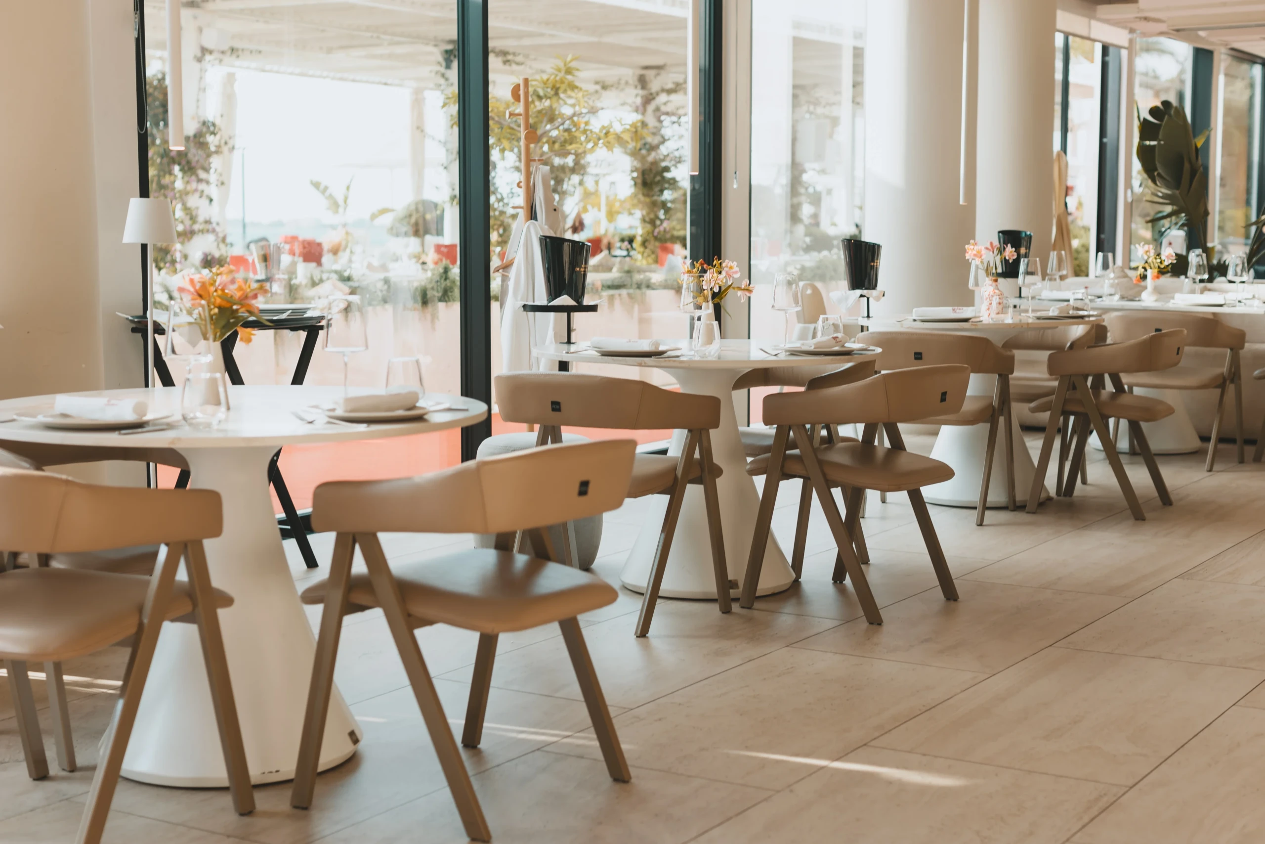 Gjurma Restaurant interior, furnished by ABLE Be Modern