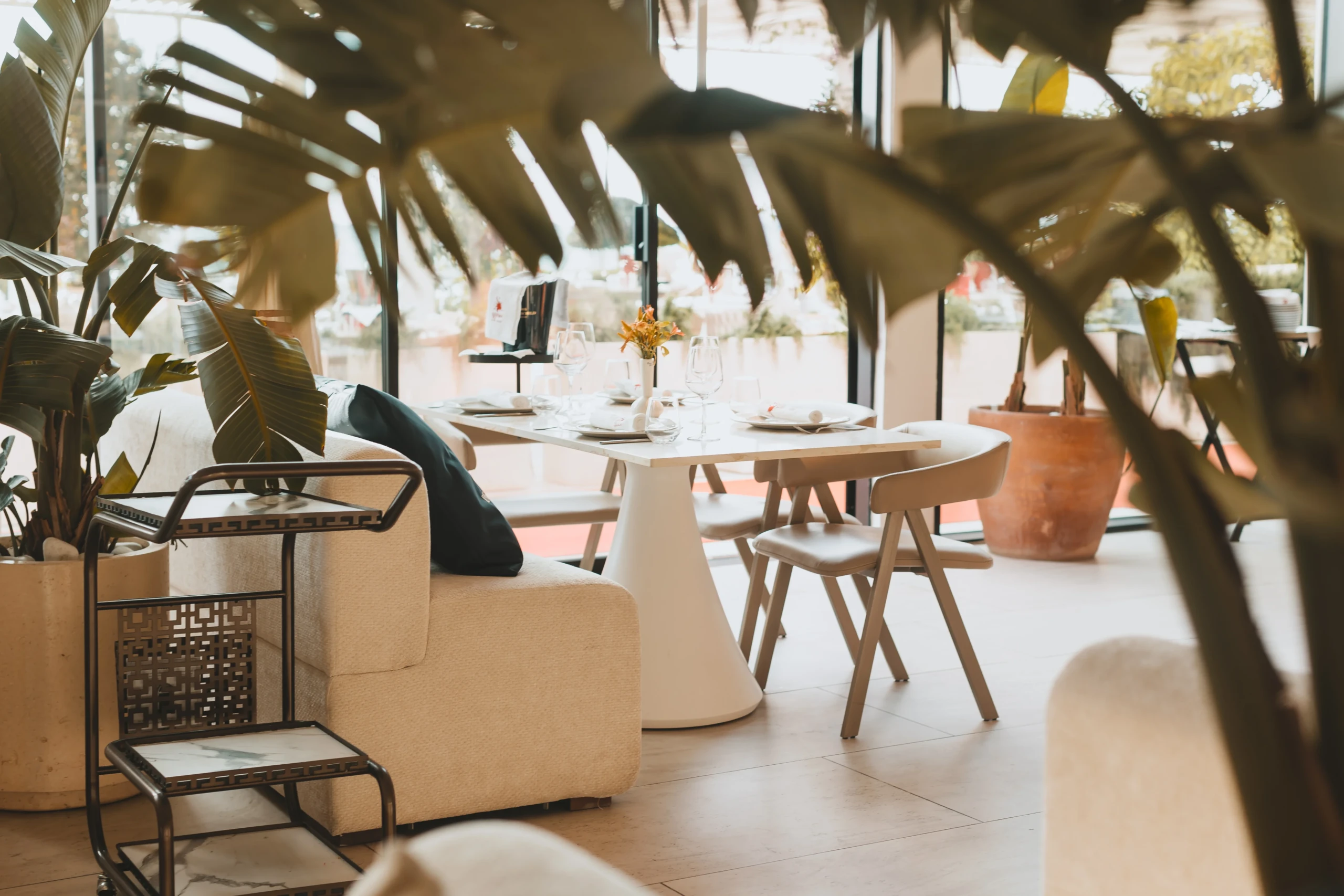 Gjurma Restaurant interior, furnished by ABLE Be Modern