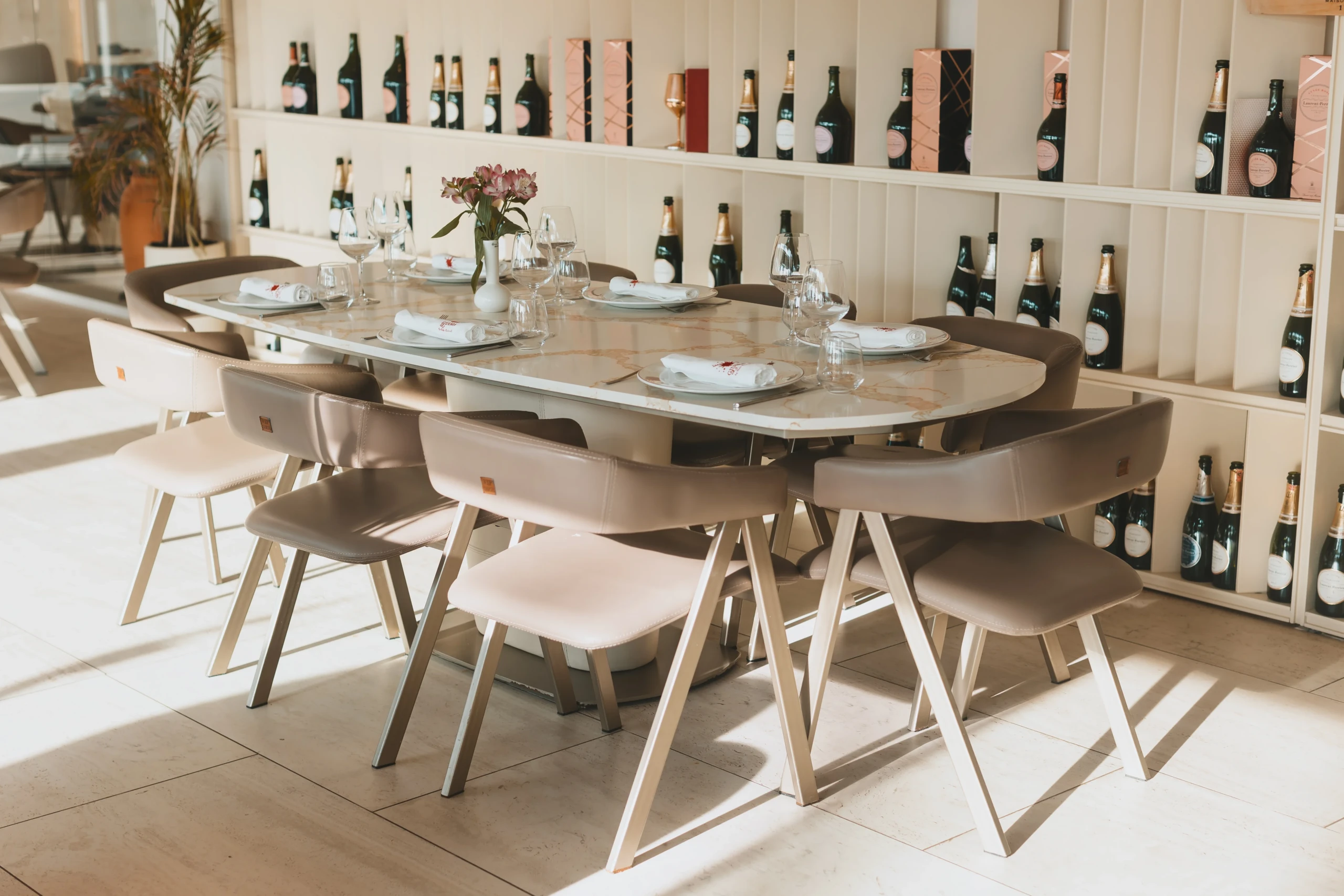 Gjurma Restaurant interior, furnished by ABLE Be Modern