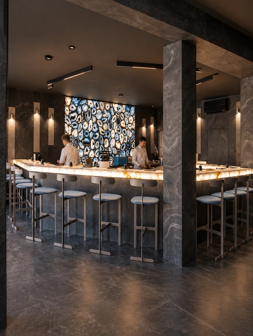 Katsuo, Japanese restaurant interior, Warsaw, ABLE Be Modern