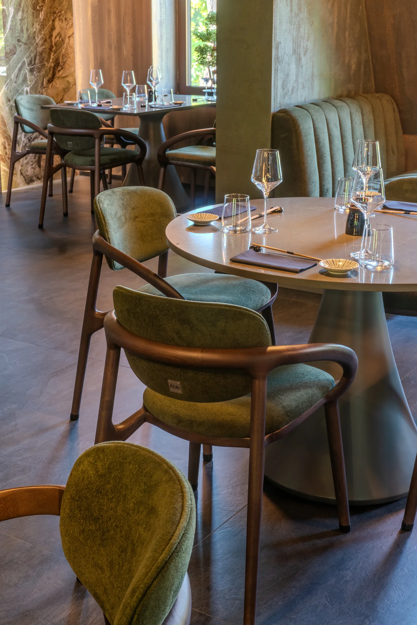 Katsuo, Japanese restaurant interior, Warsaw, ABLE Be Modern