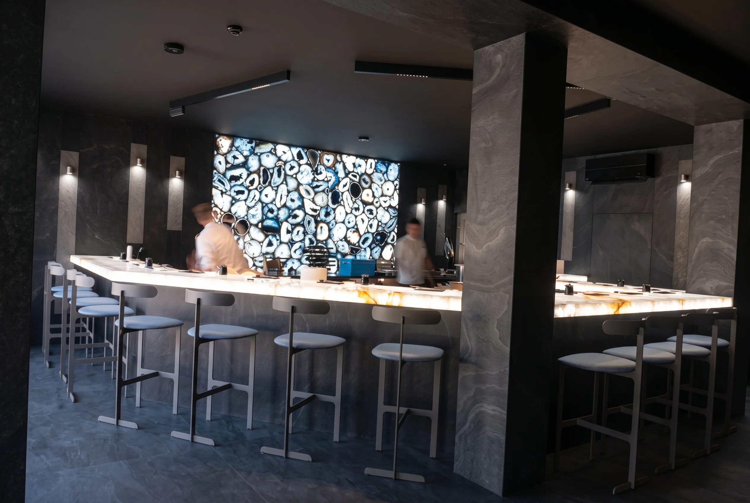 Katsuo, Japanese restaurant interior, Warsaw, ABLE Be Modern