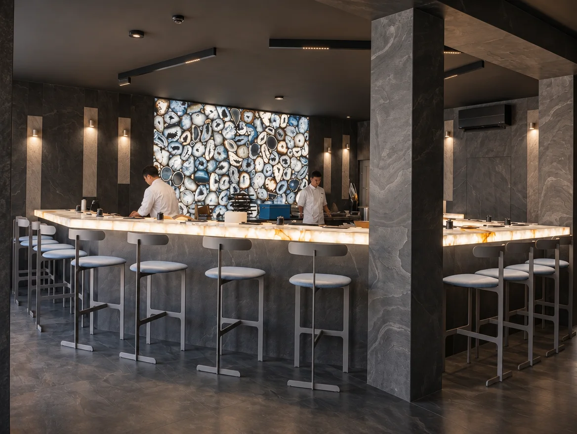 Katsuo, Japanese restaurant interior, Warsaw, ABLE Be Modern