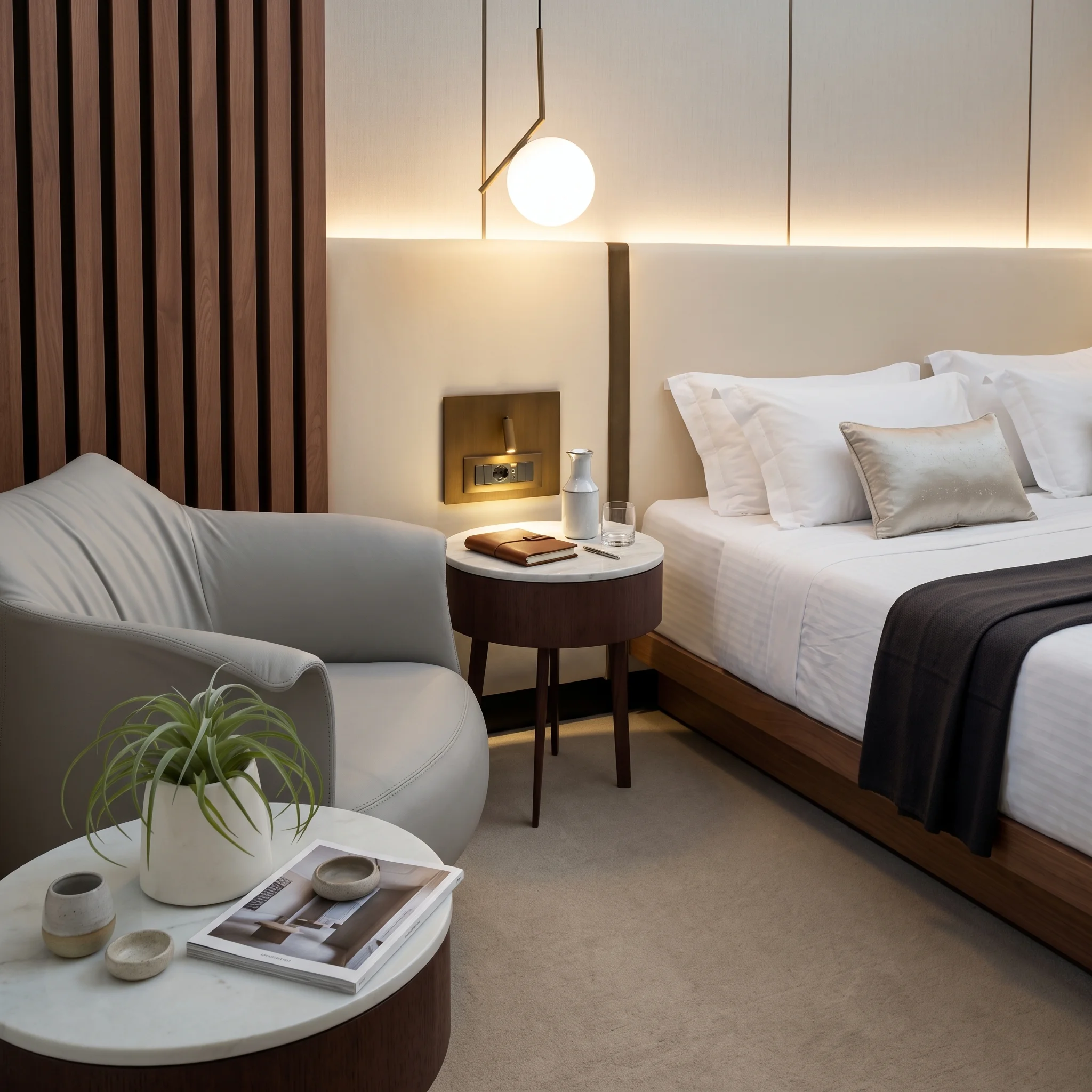 Marriott Uganda, Standard Room Mock-Up, furnished by ABLE Be Modern