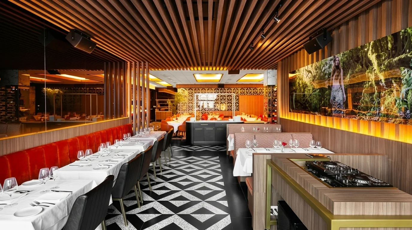 Mirela's Restaurant, restaurant furnishing, Montreal, ABLE Be Modern