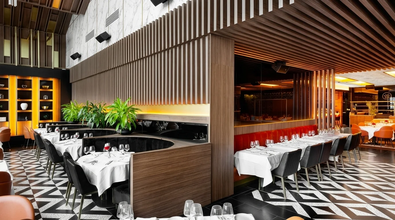Mirela's Restaurant, restaurant furnishing, Montreal, ABLE Be Modern