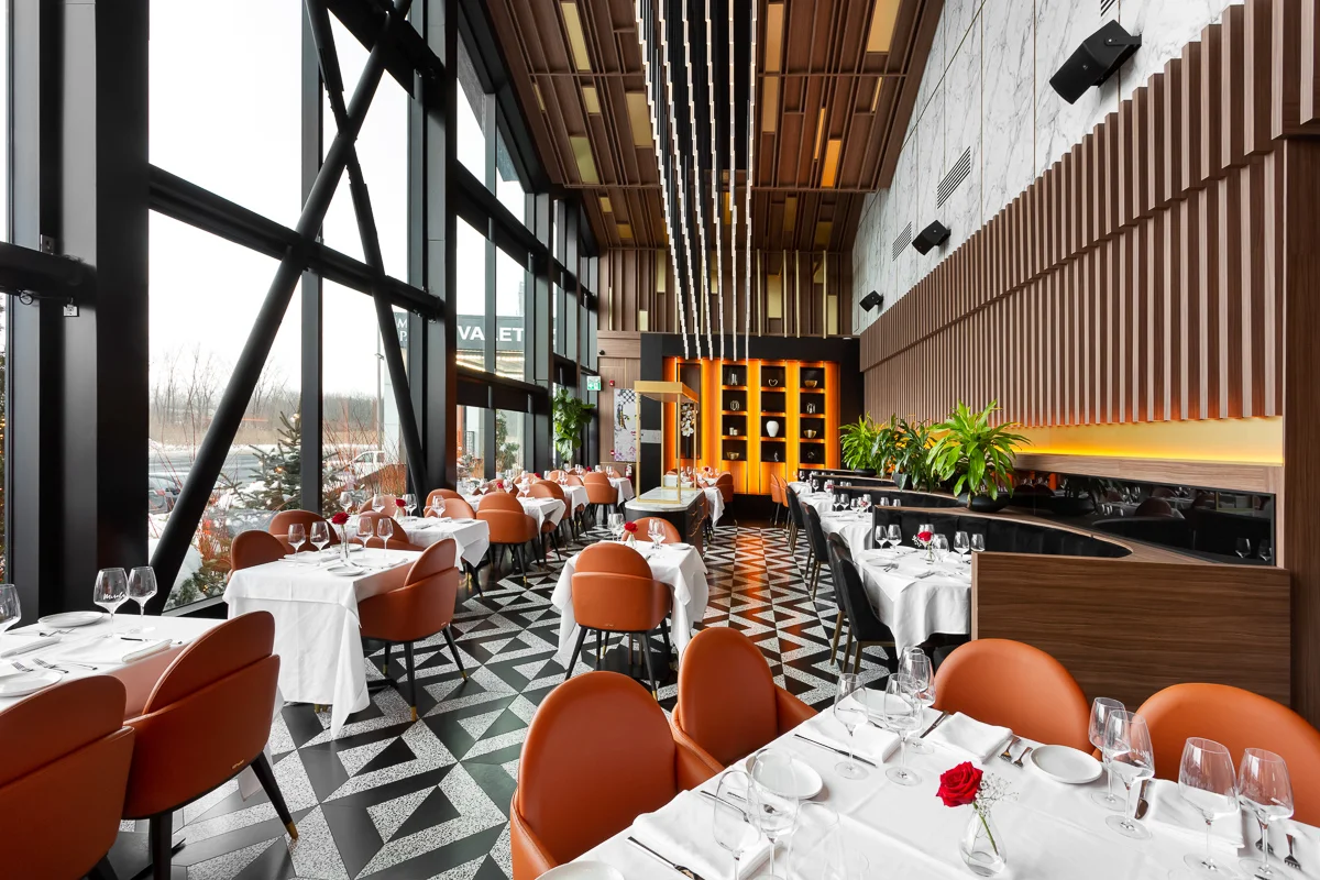 Mirela's Restaurant, restaurant furnishing, Montreal, ABLE Be Modern