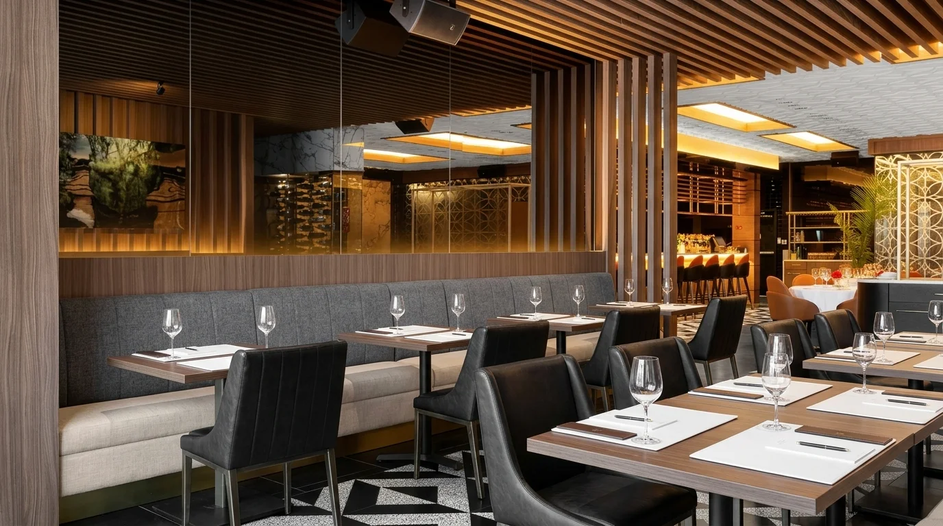 Mirela's Restaurant, restaurant furnishing, Montreal, ABLE Be Modern