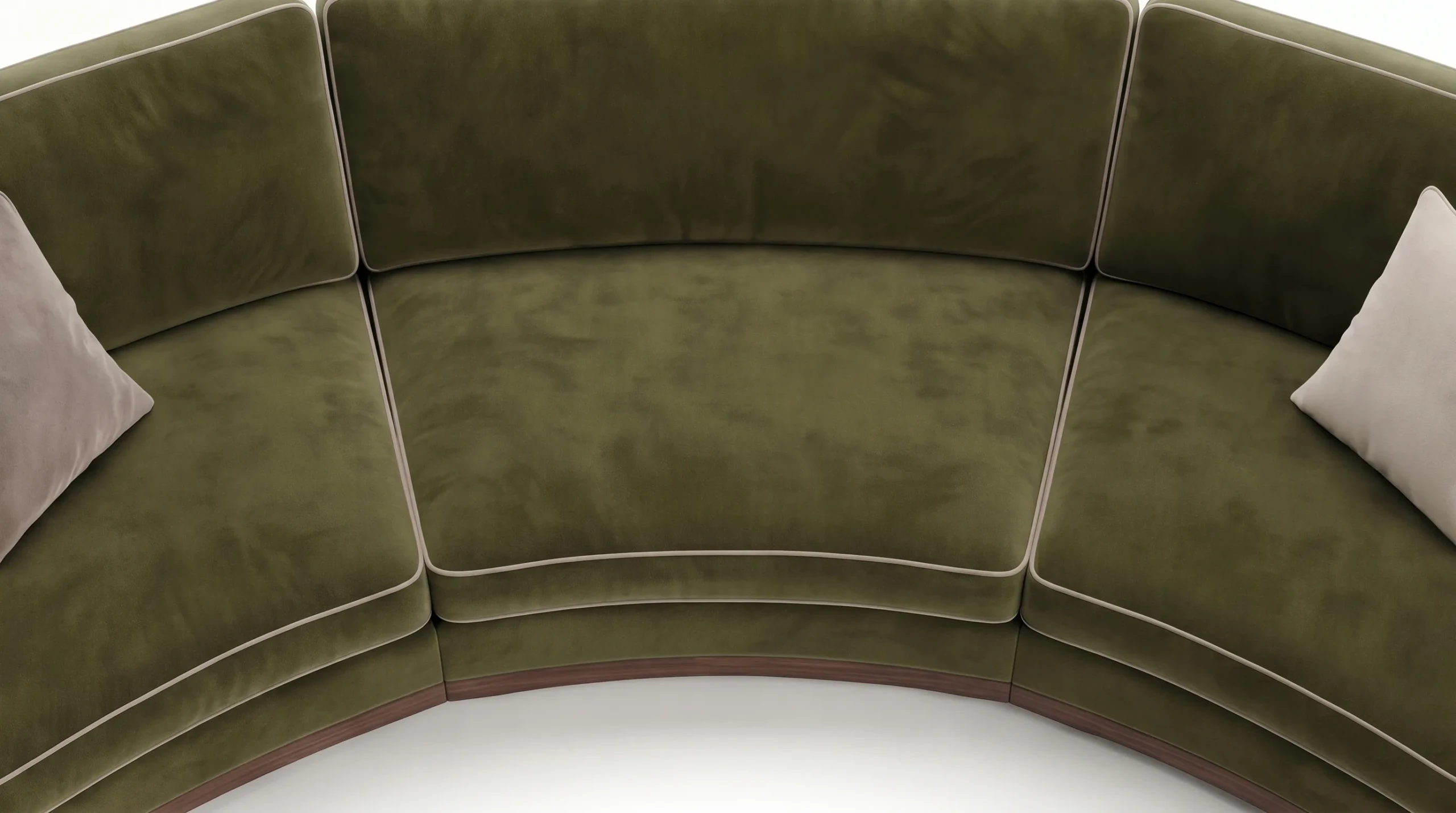Bellini modular sofa upholstery and piping close-up, Able Be Modern Commercial Collection