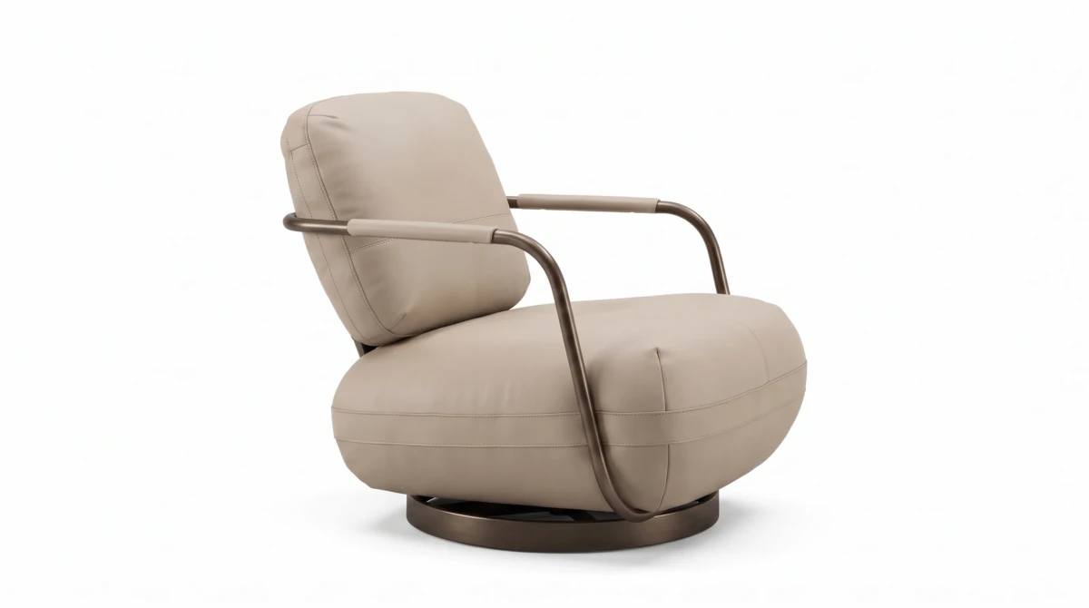Contour armchair, three-quarter view, Able Be Modern