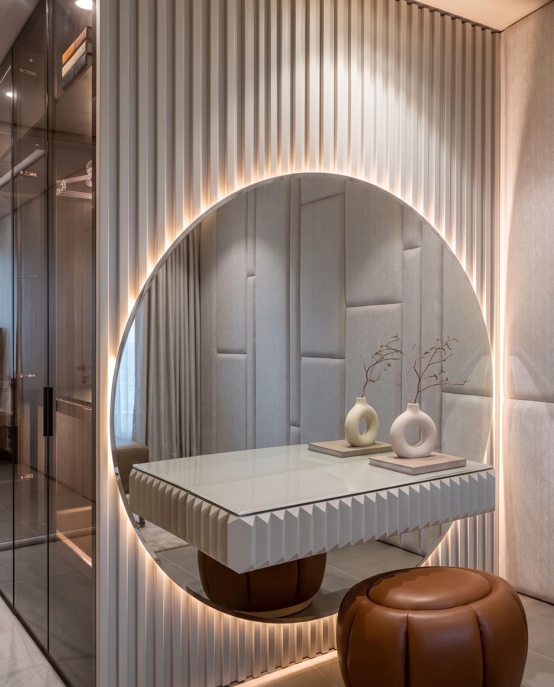 Genevieve mirror in a designer interior