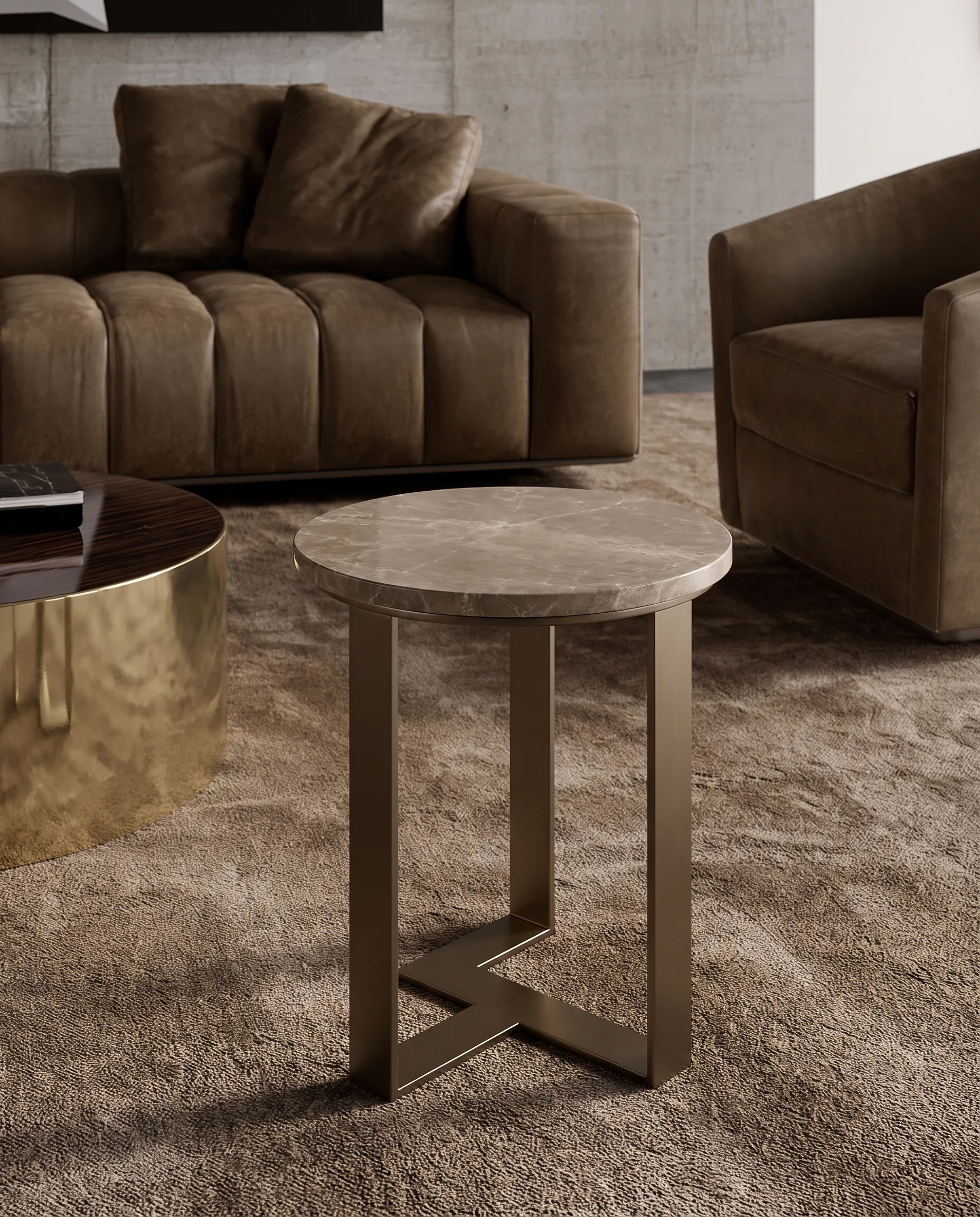 Levi coffee table in a contemporary lounge setting